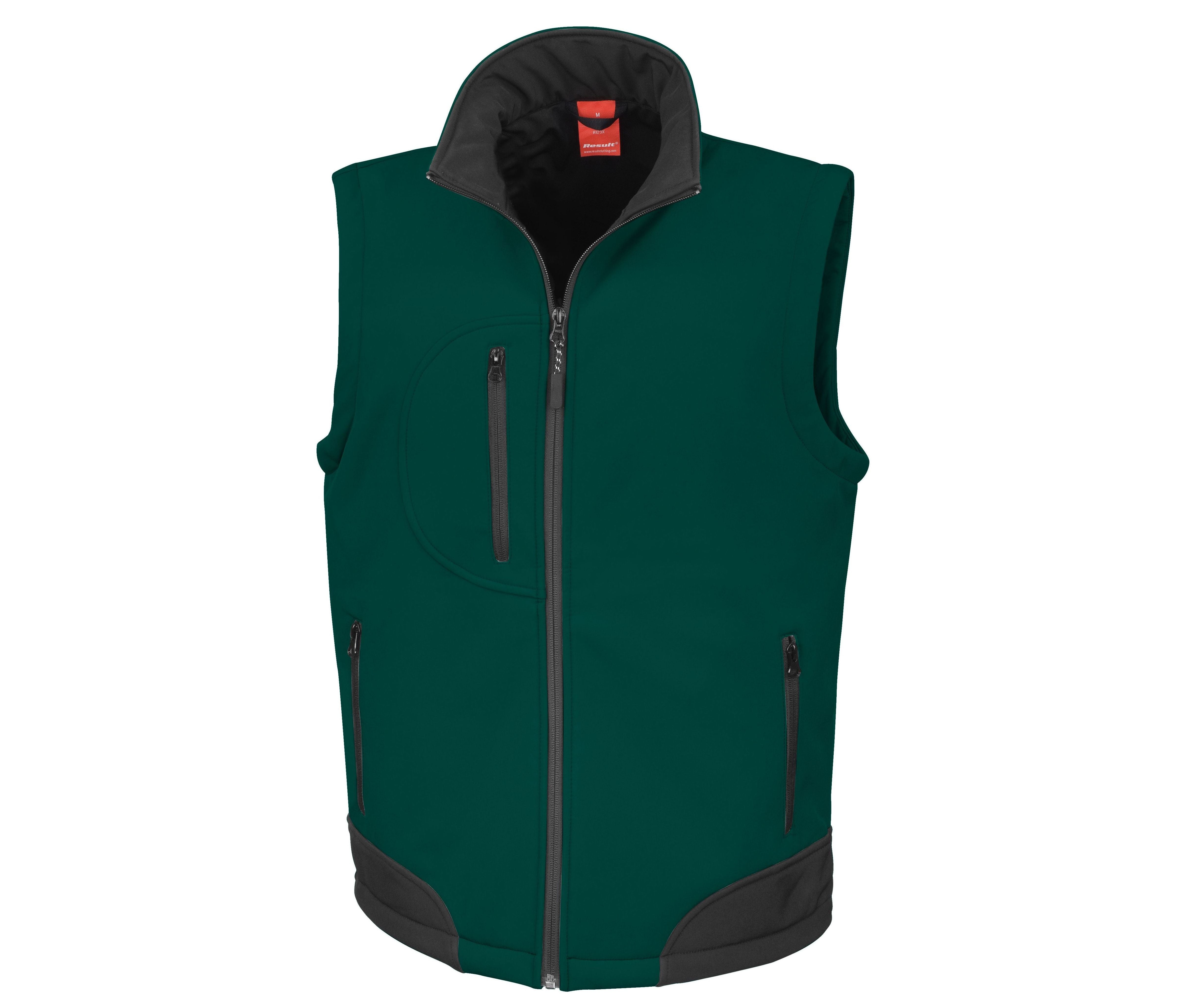 Bodywarmer Softshell - Bottle/black