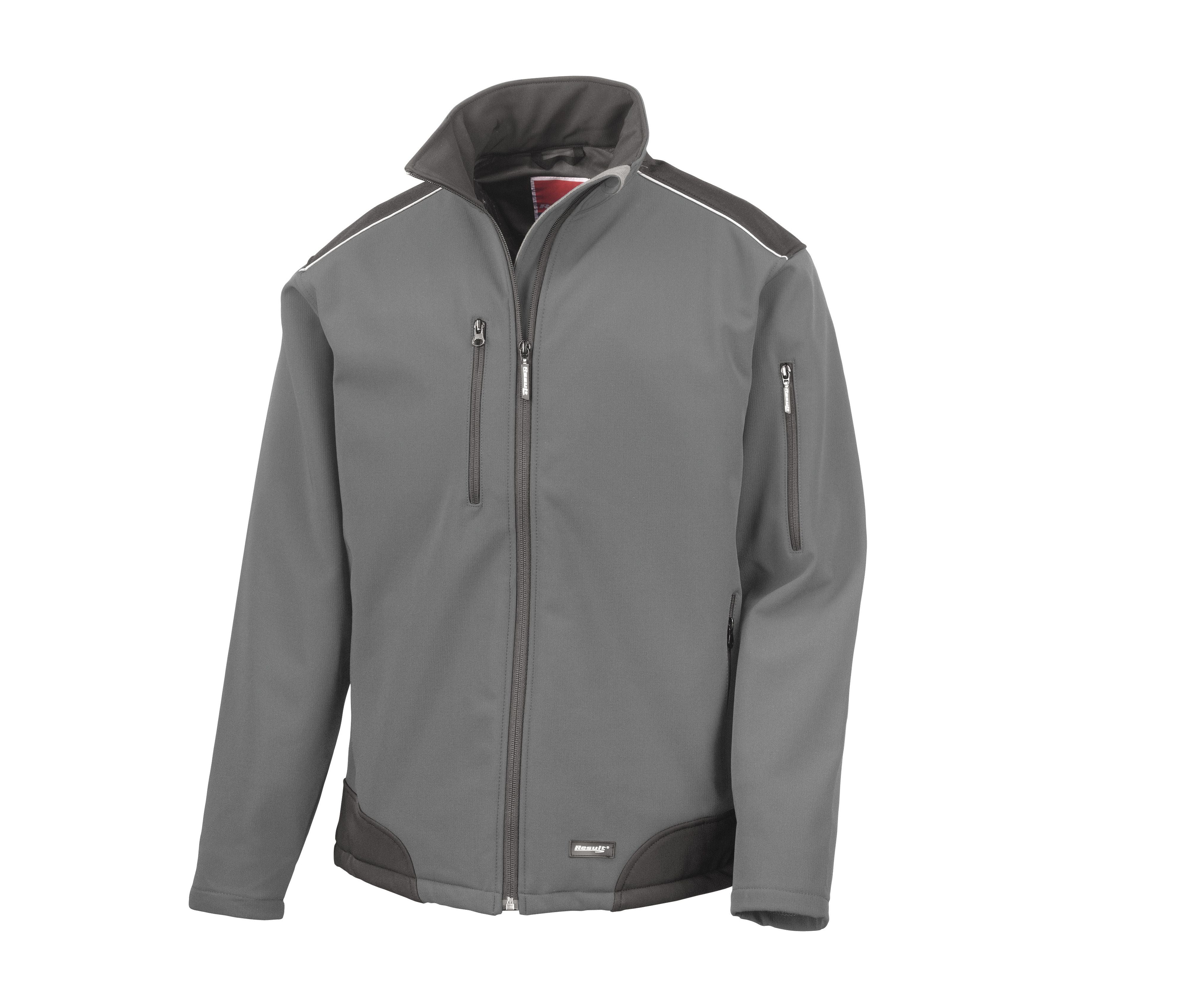 Veste de Travail Softshell 3 Couches - Grey / Black