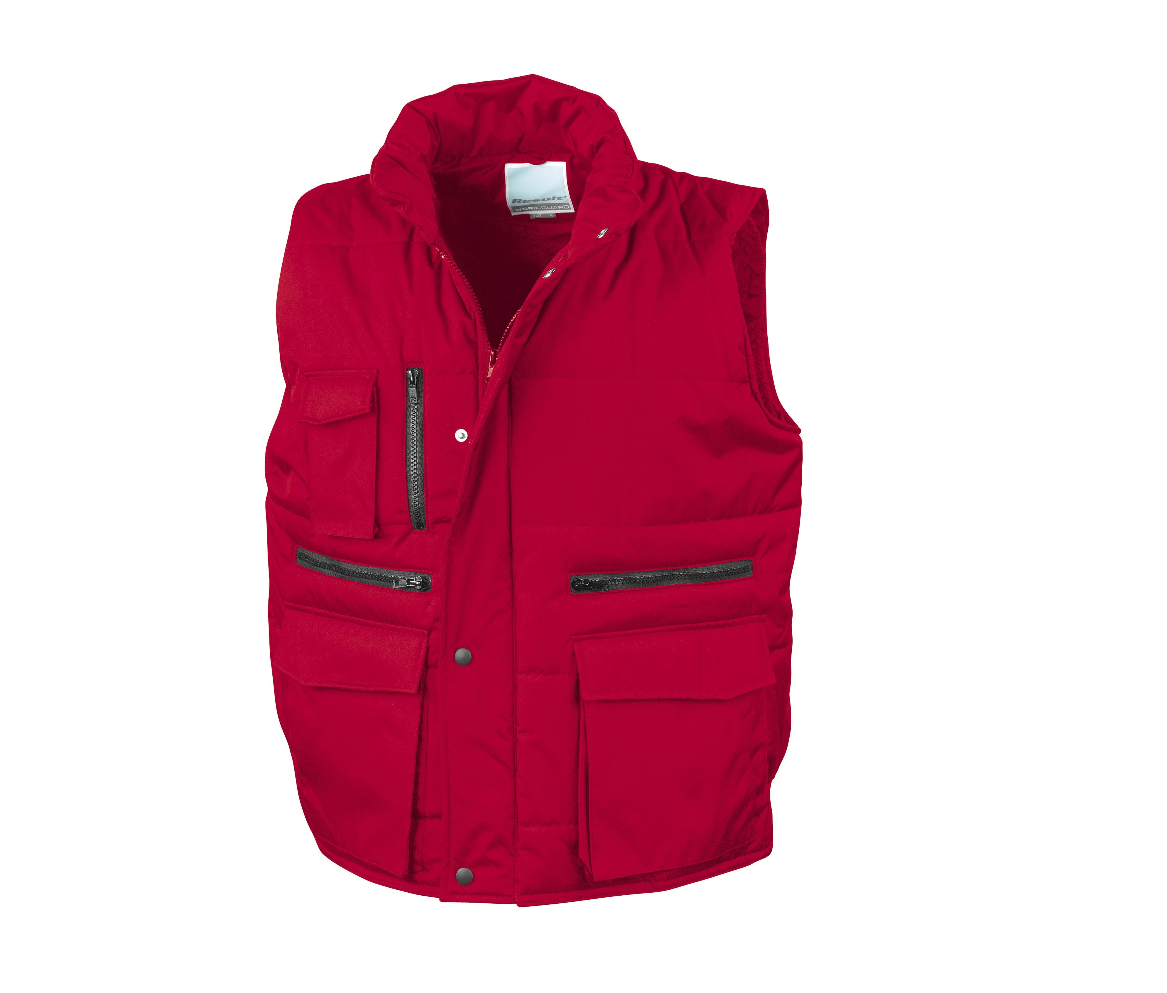 Bodywarmer Multi-Poches Ripstop - Red
