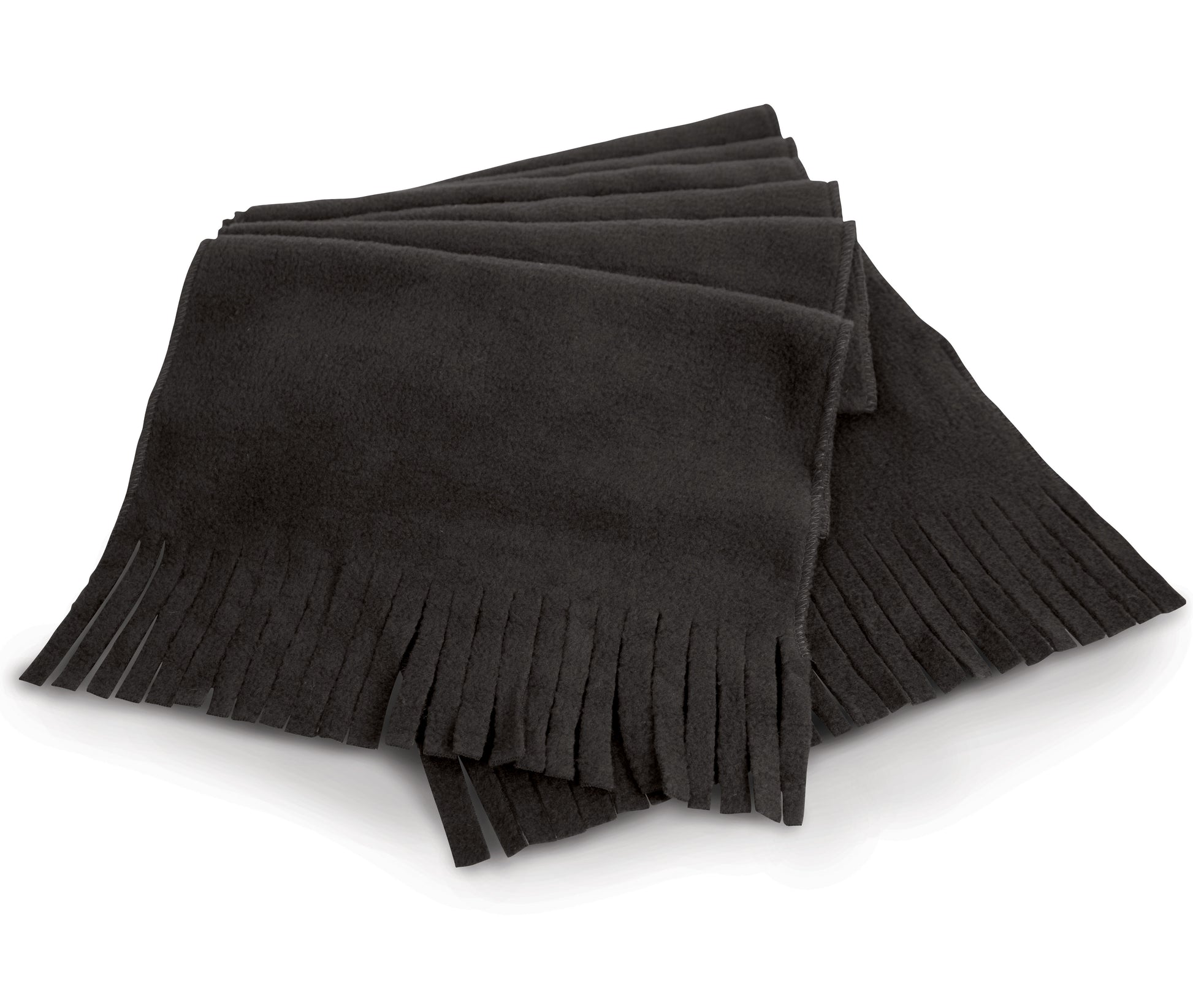 Écharpe Polaire Frangée - Black