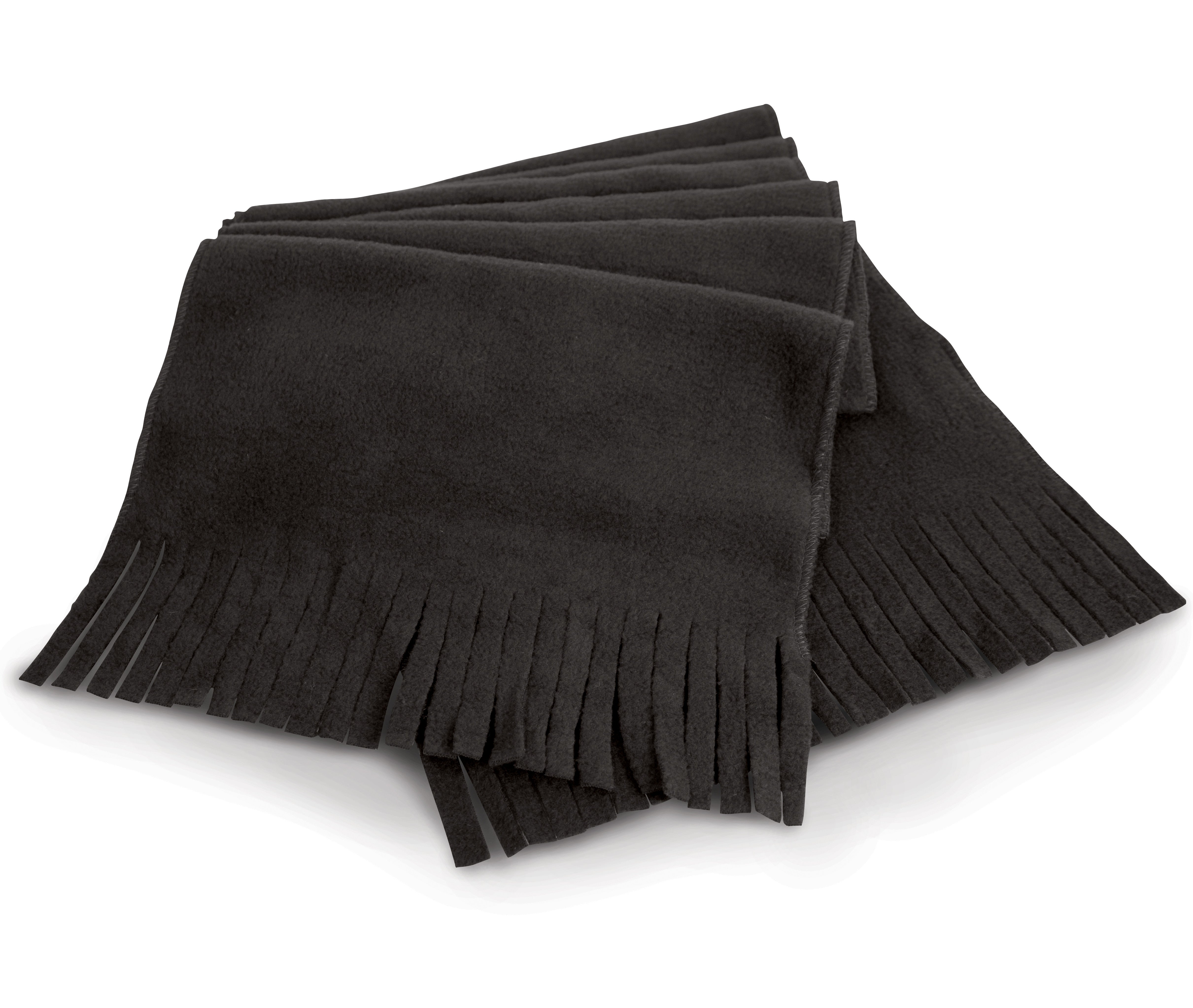 Écharpe Polaire Frangée - Black