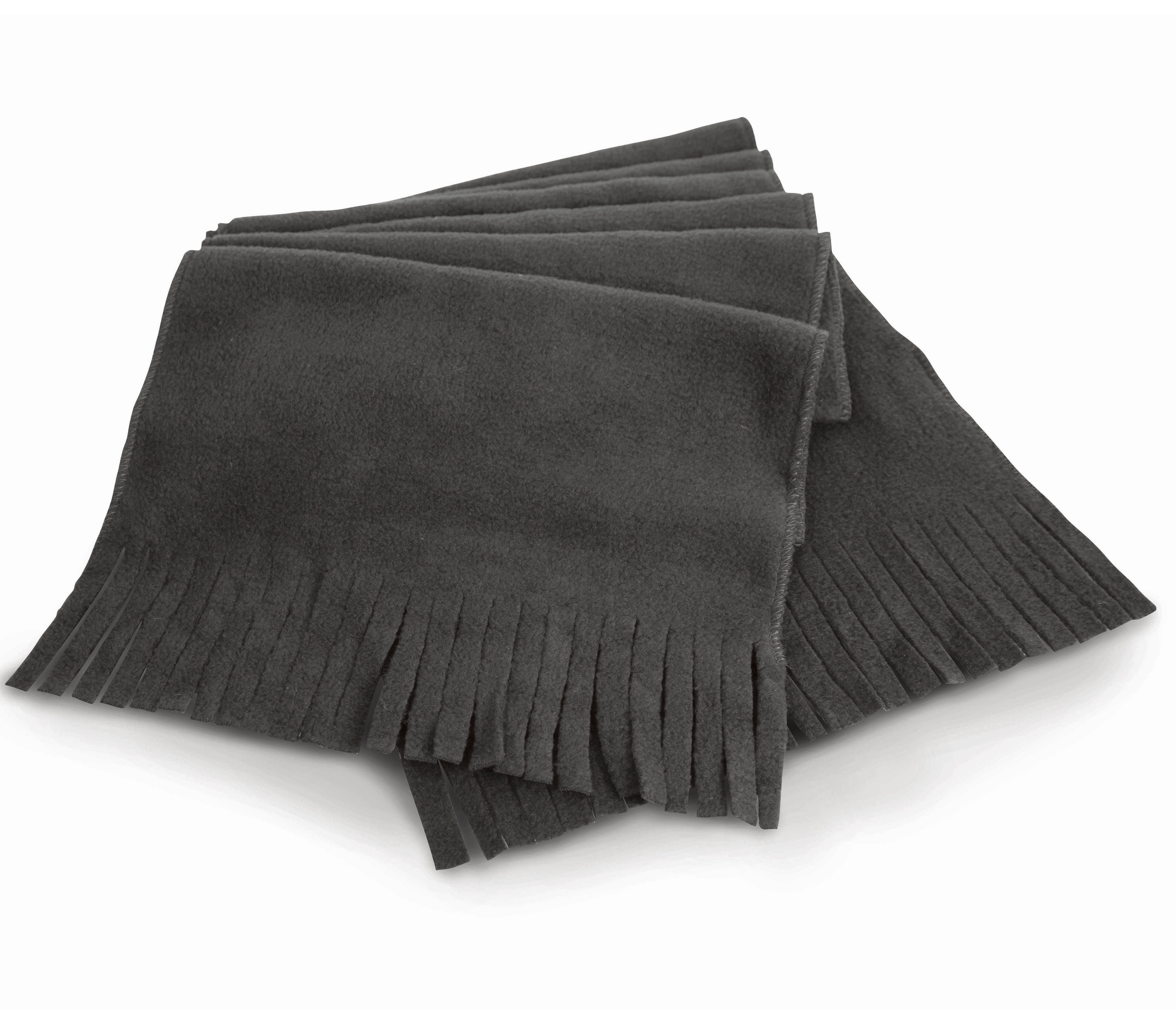 Écharpe Polaire Frangée - Charcoal