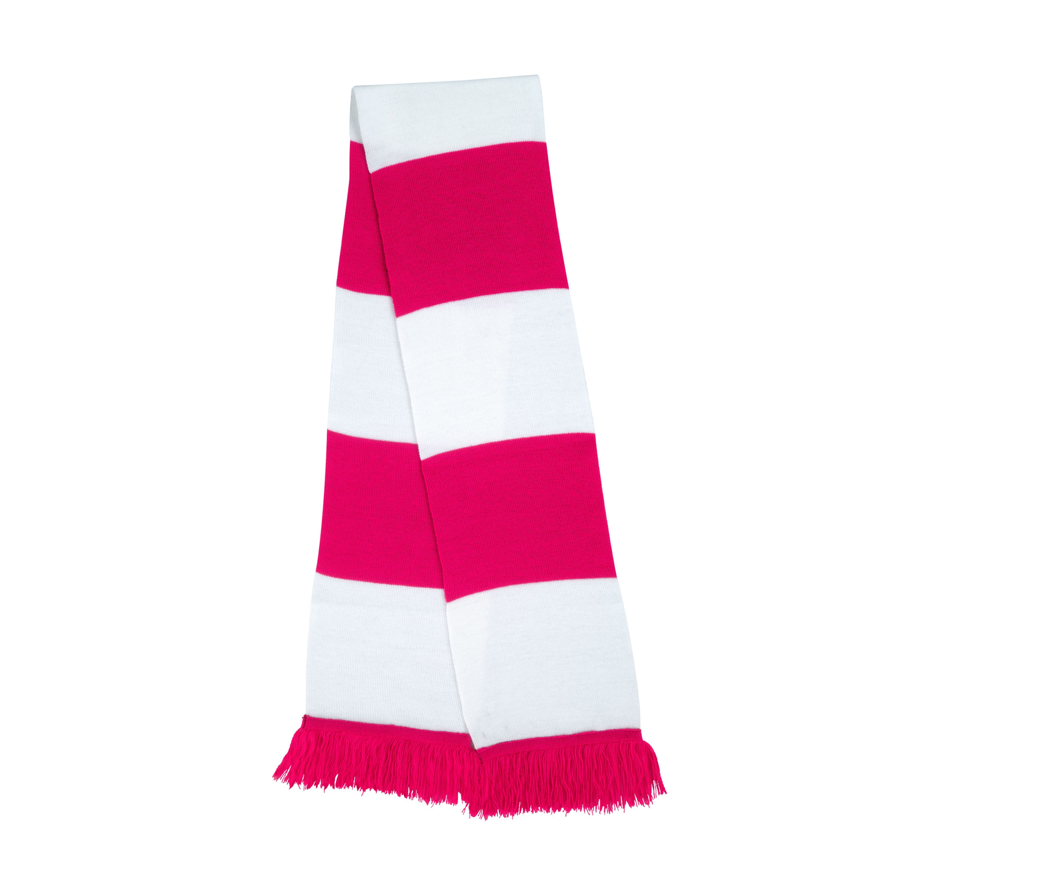Écharpe - Fuchsia/white