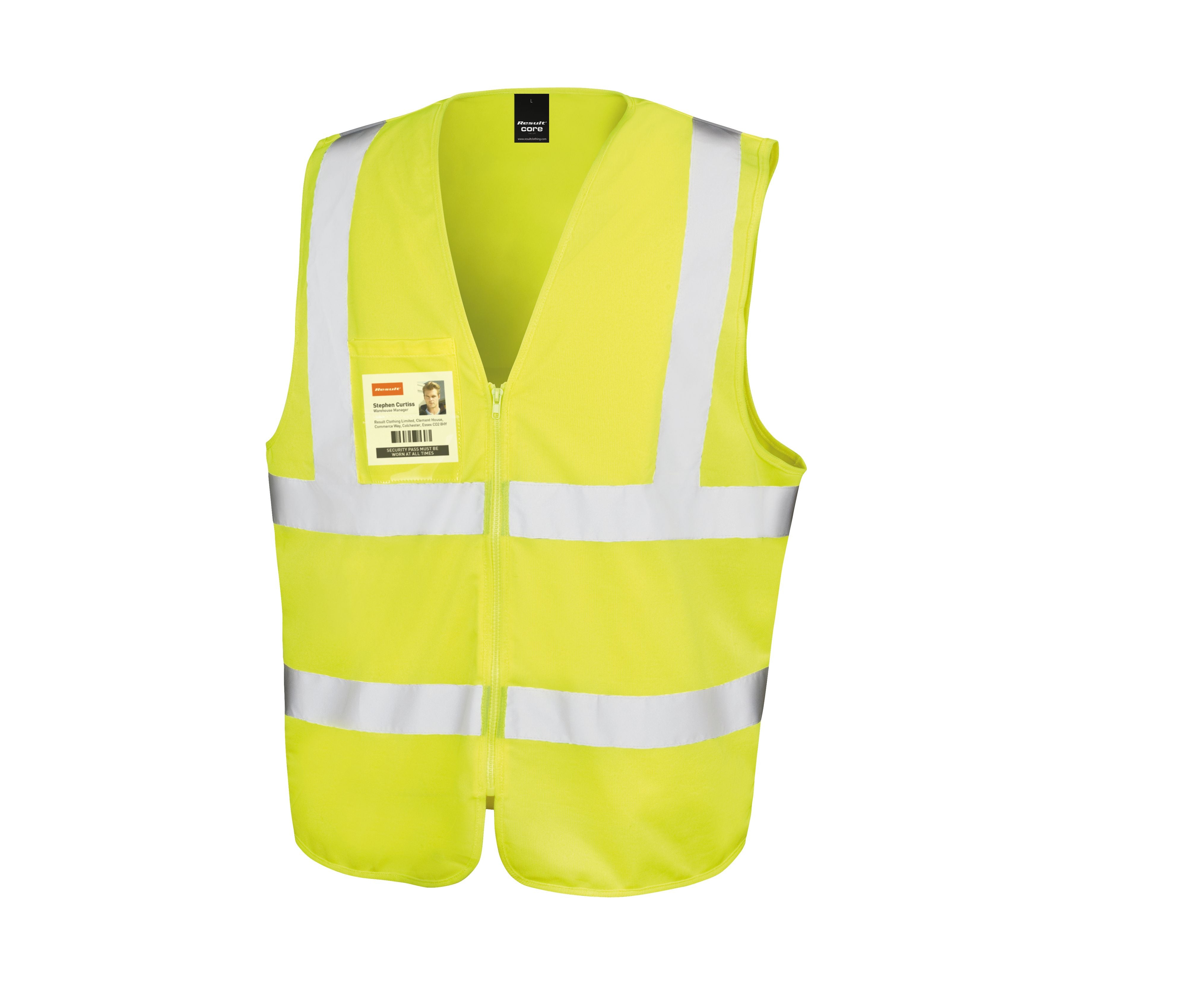 Gilet de Sécurité Zippé - Fluorescent Yellow