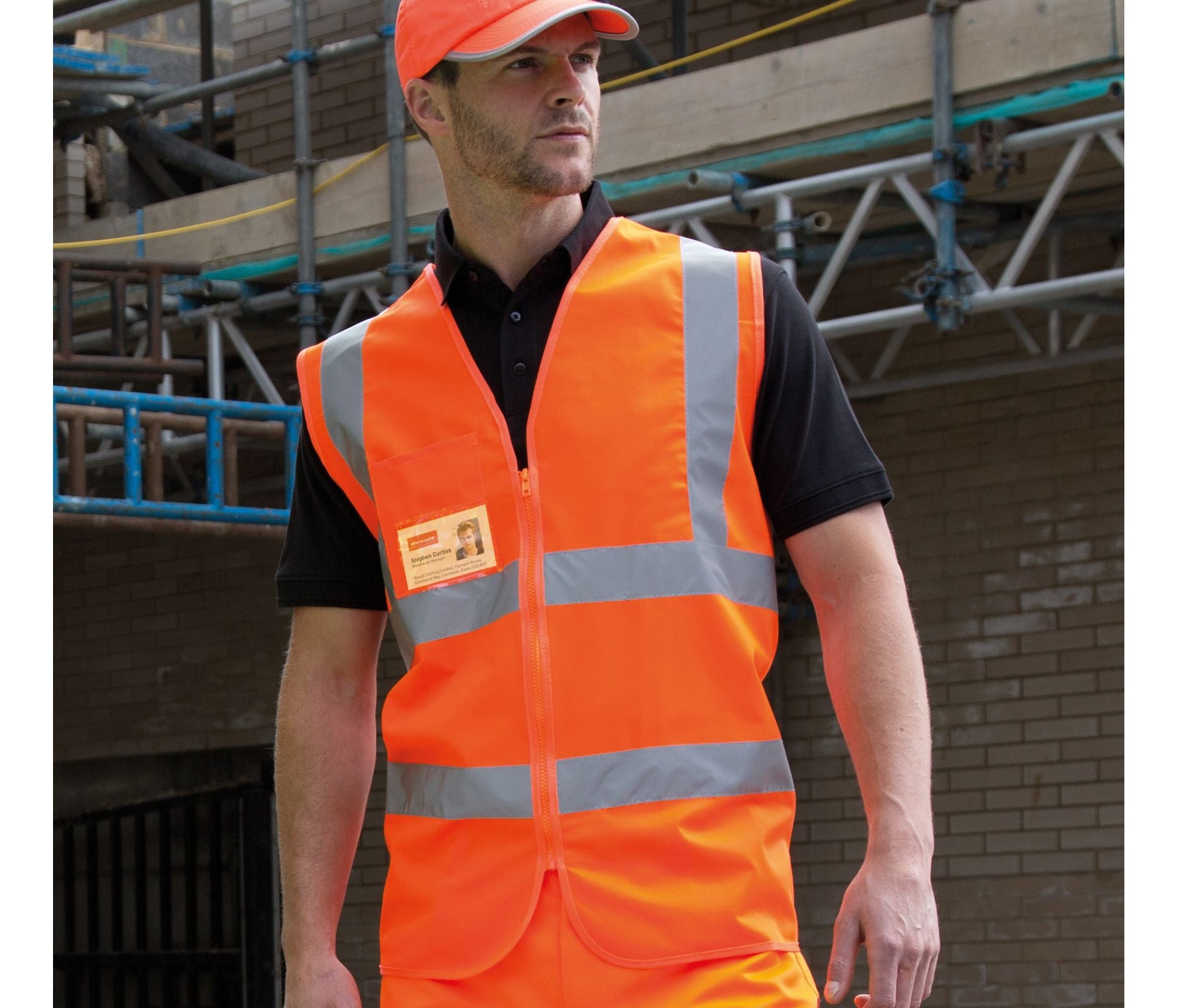 Gilet de sécurité zippé