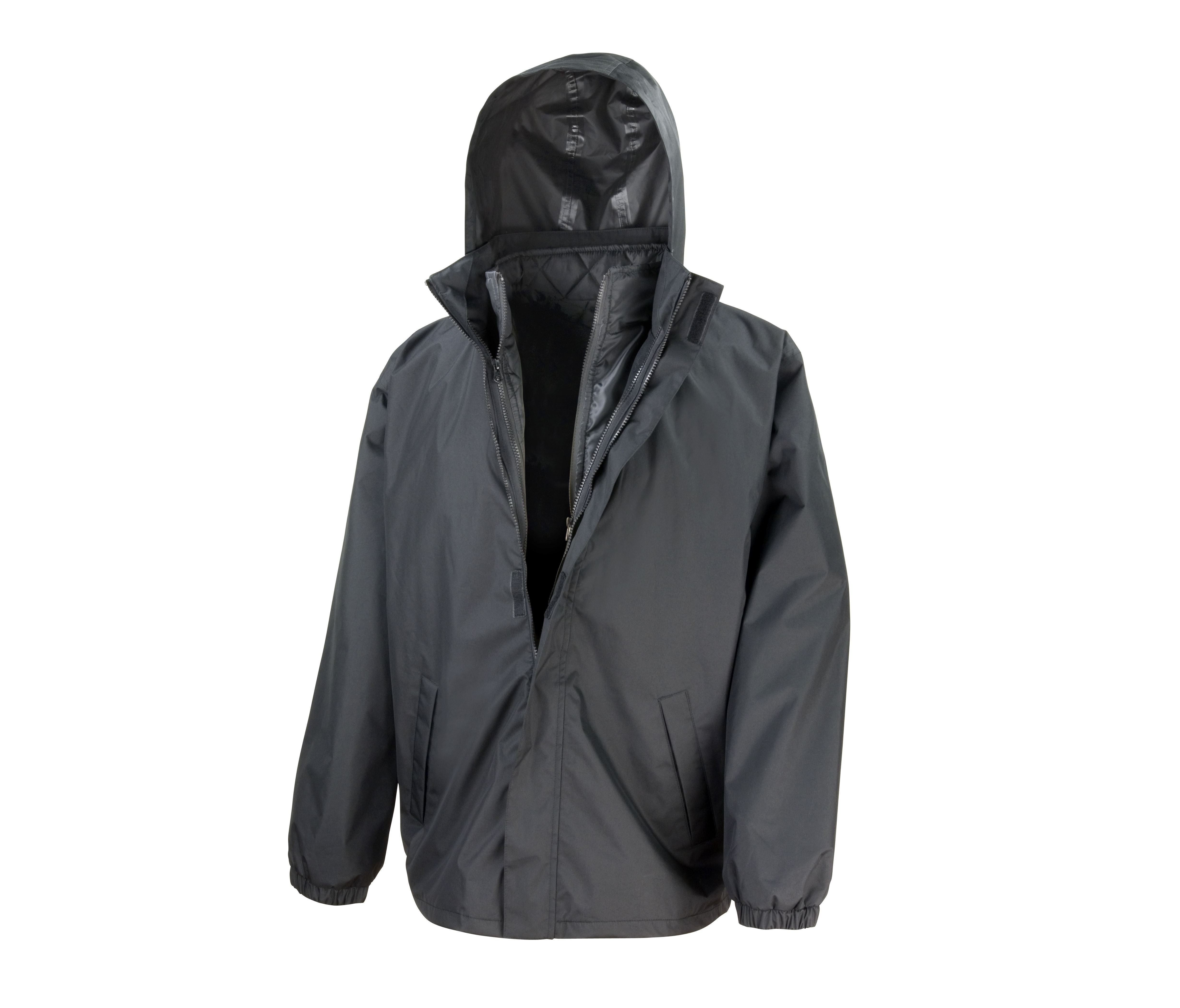 Veste 3-En-1 Avec Bodywarmer Matelassé - Black