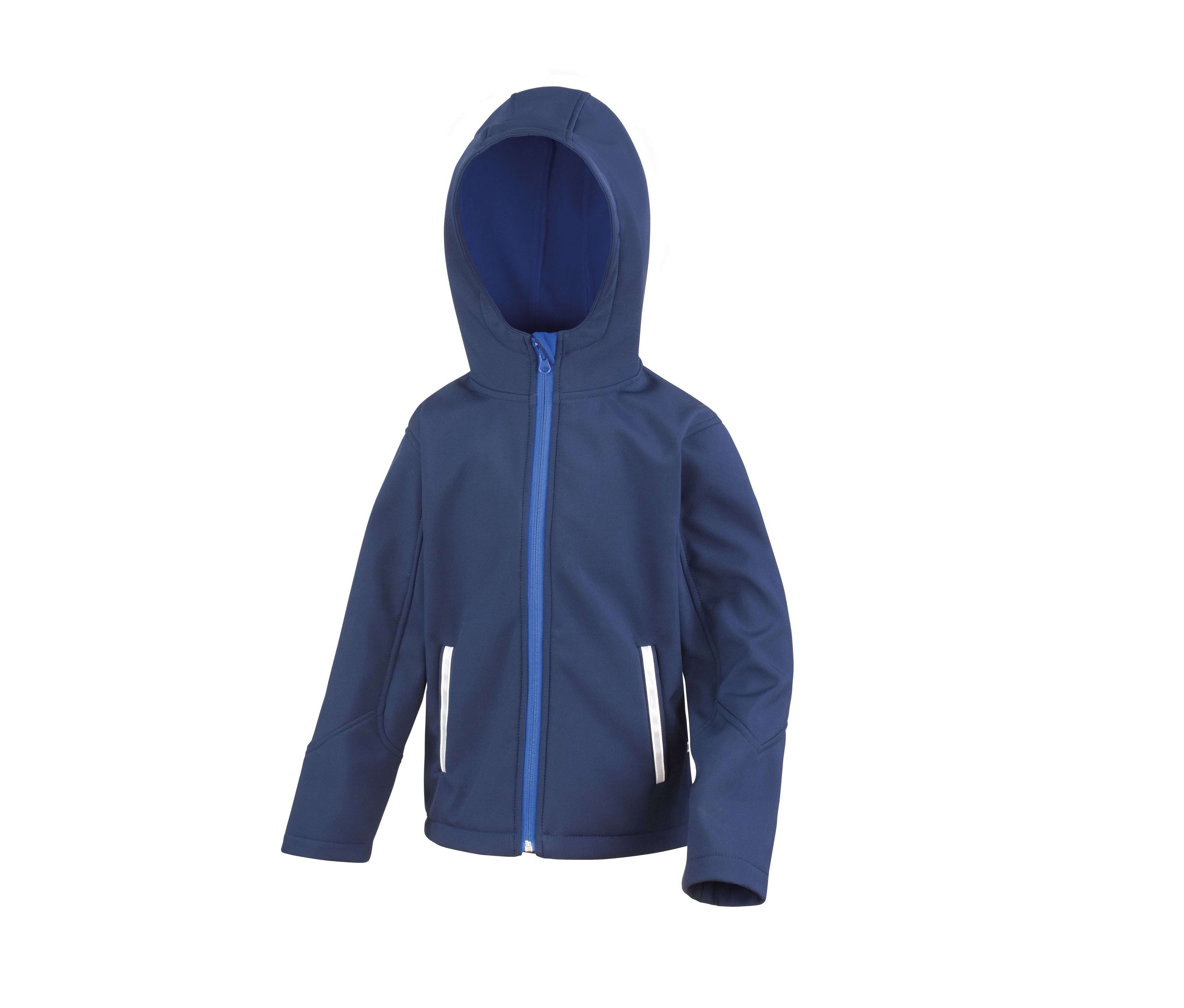 Softshell Capuche Enfant - Navy/royal