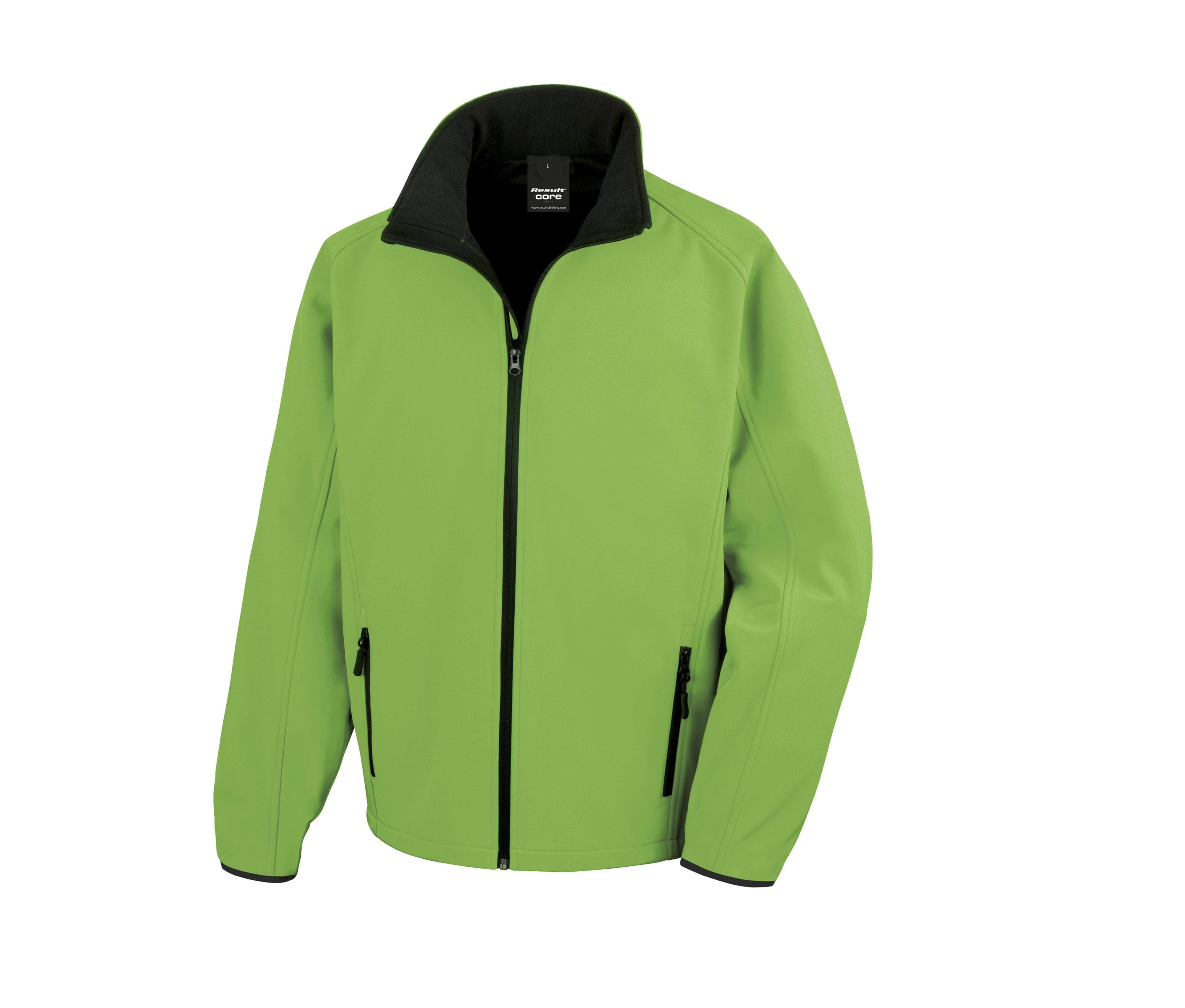 Veste Softshell Imprimable Homme - Vivid Green/black