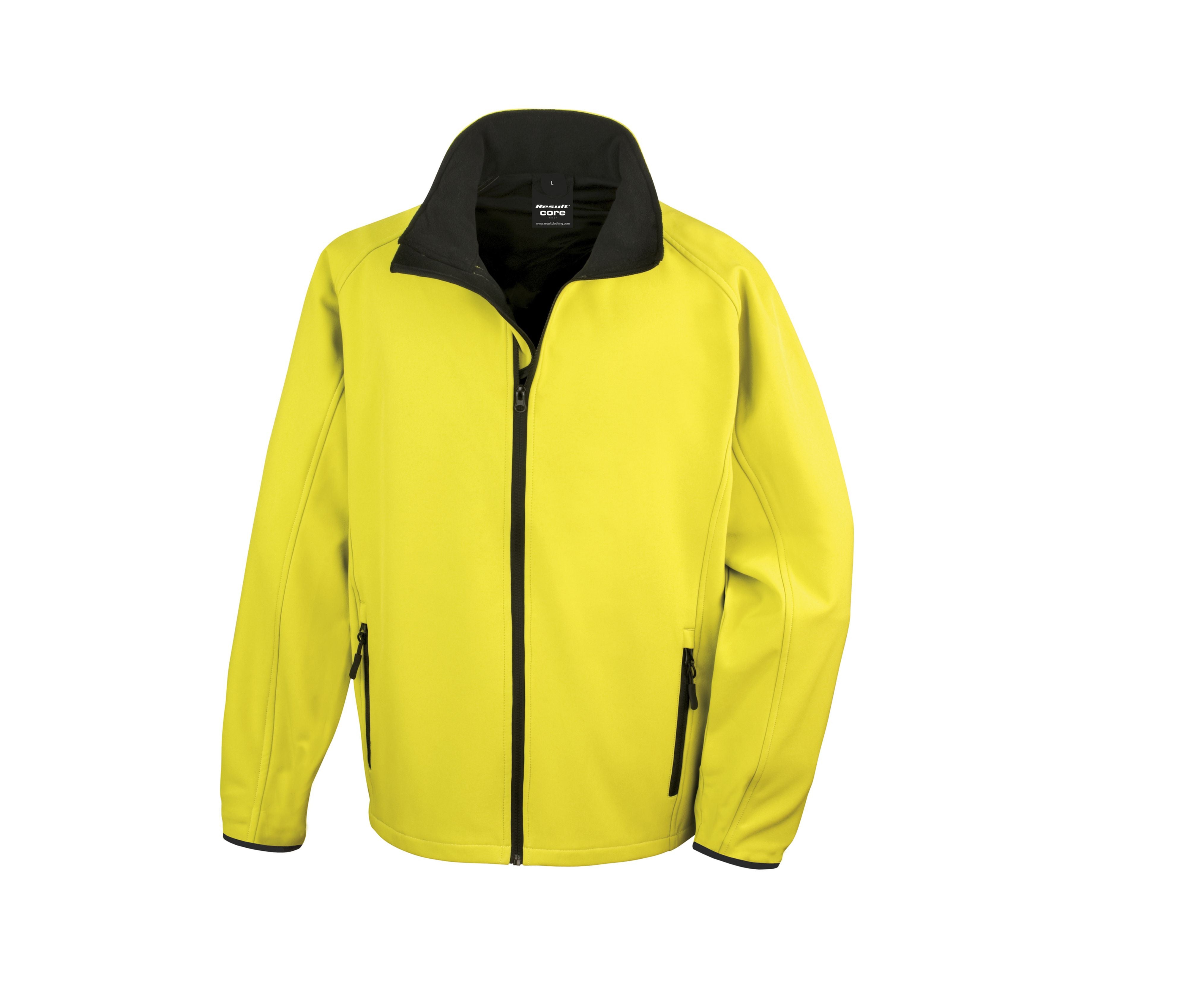 Veste Softshell Imprimable Homme - Yellow/black