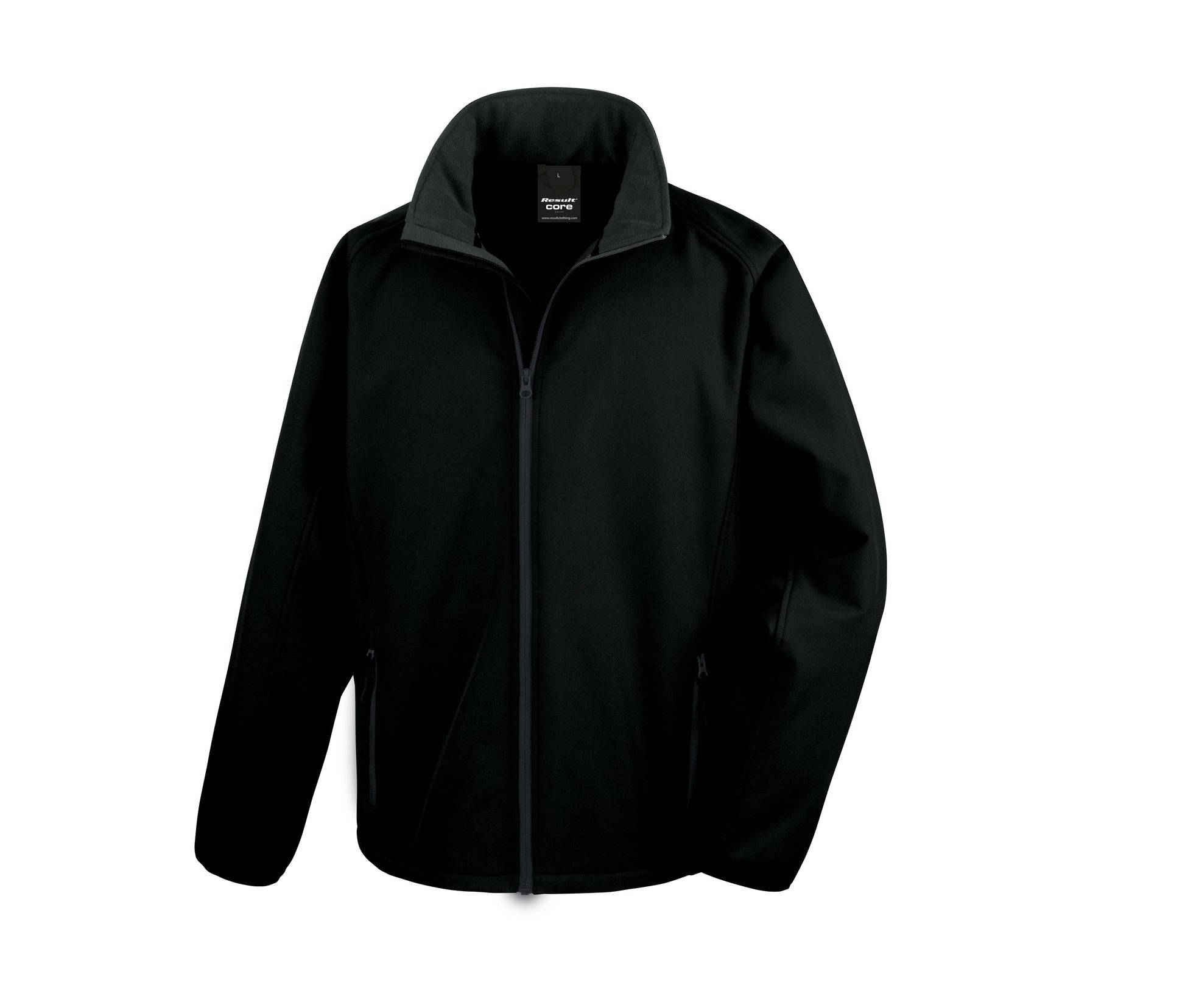 Veste Softshell Imprimable Homme - Black/black