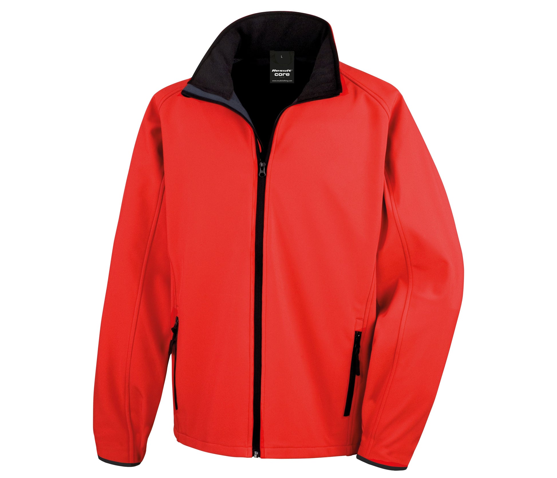 Veste Softshell Imprimable Homme - Red/black