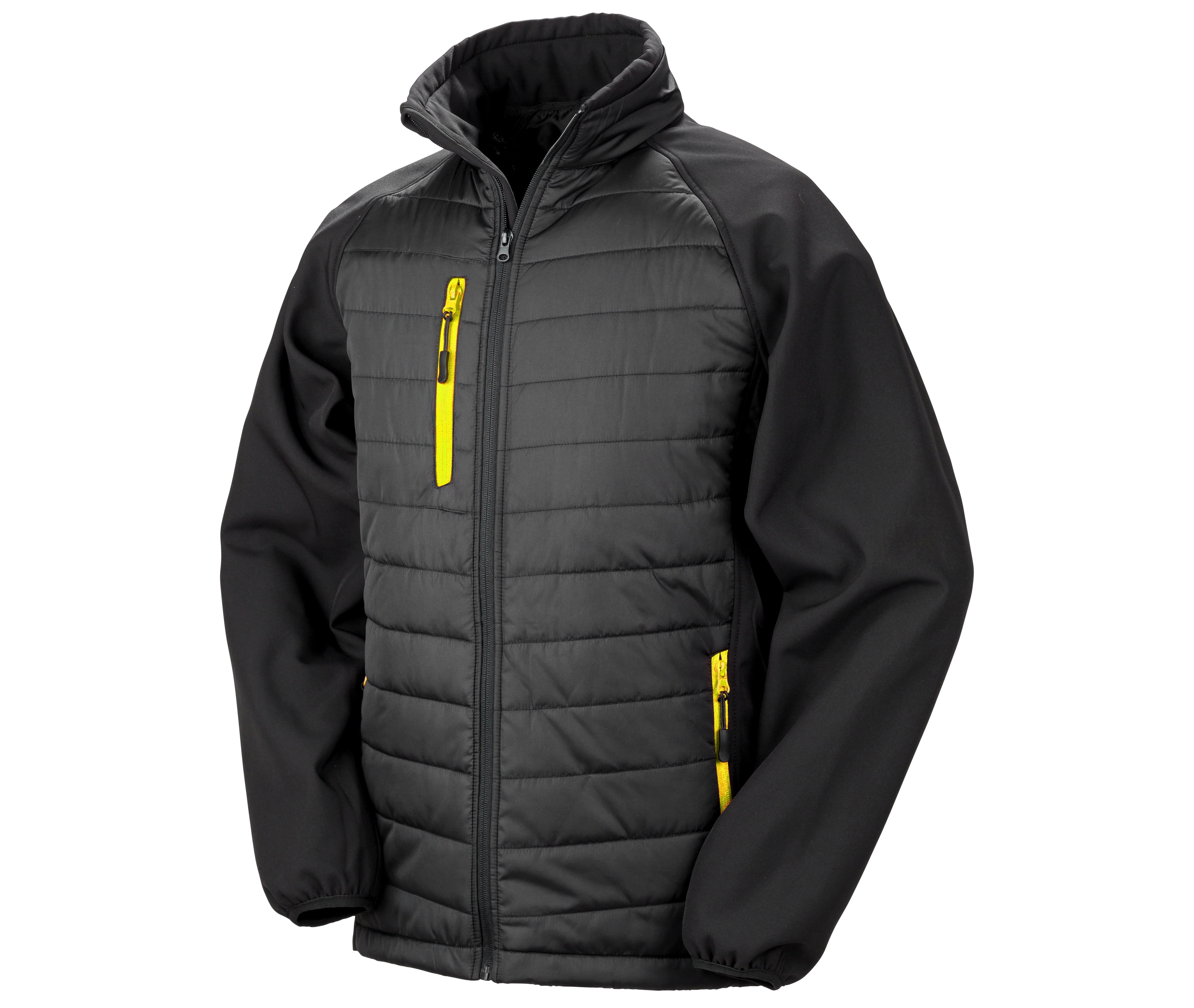 Veste Bi-Matière - Black/yellow