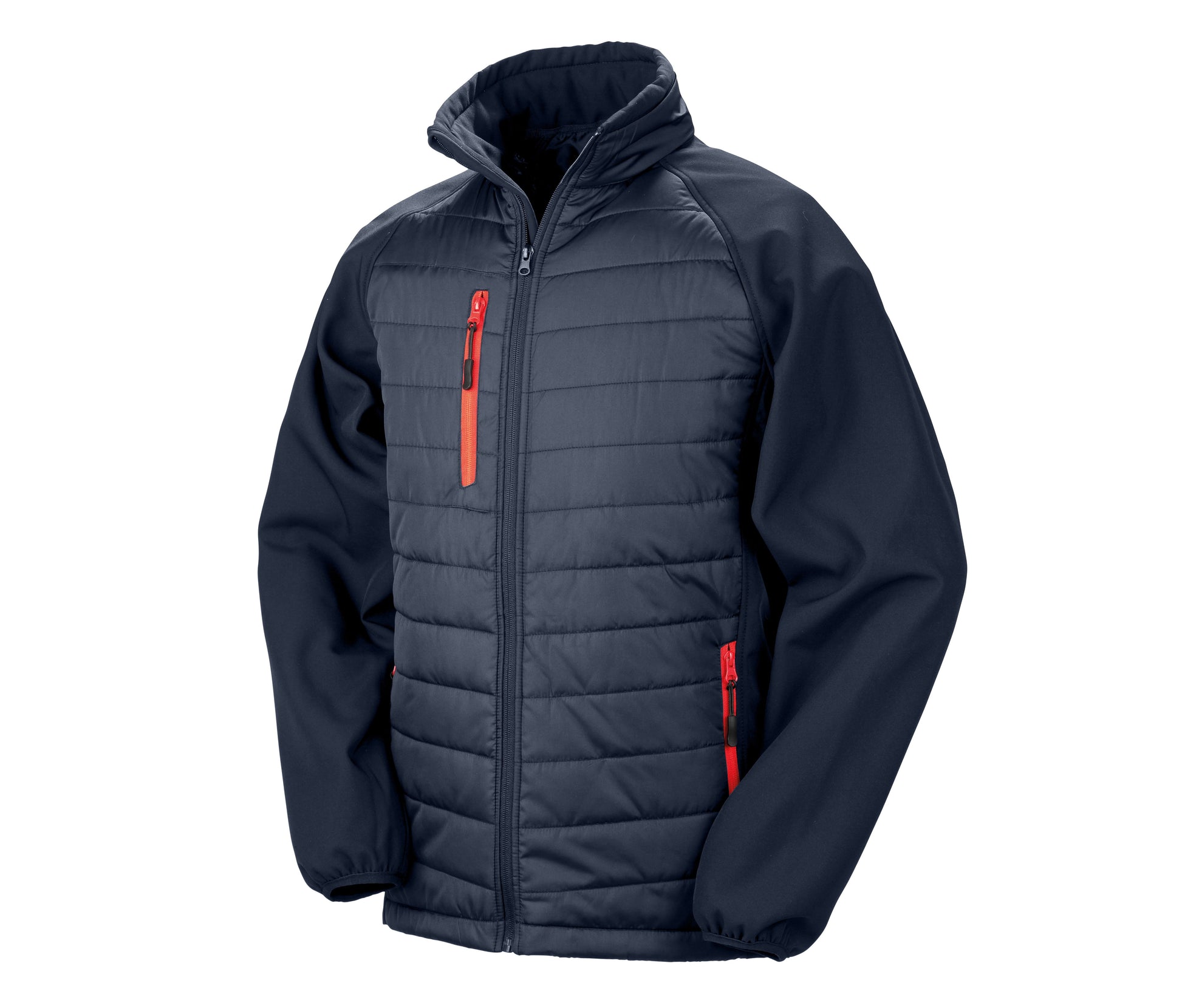 Veste Bi-Matière - Navy / Red