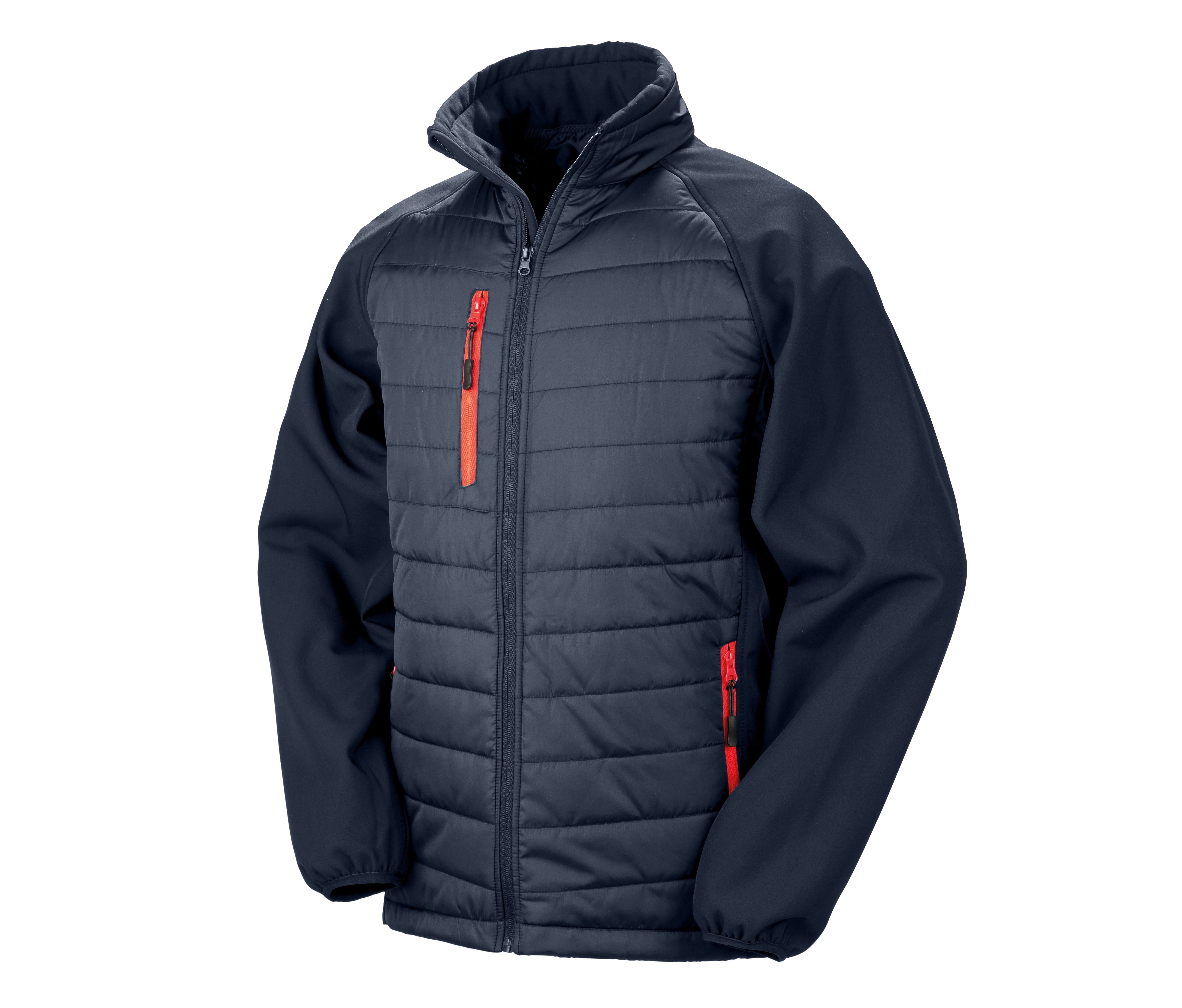 Veste Bi-Matière - Navy / Red