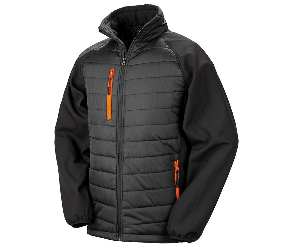 Veste Bi-Matière - Black/orange