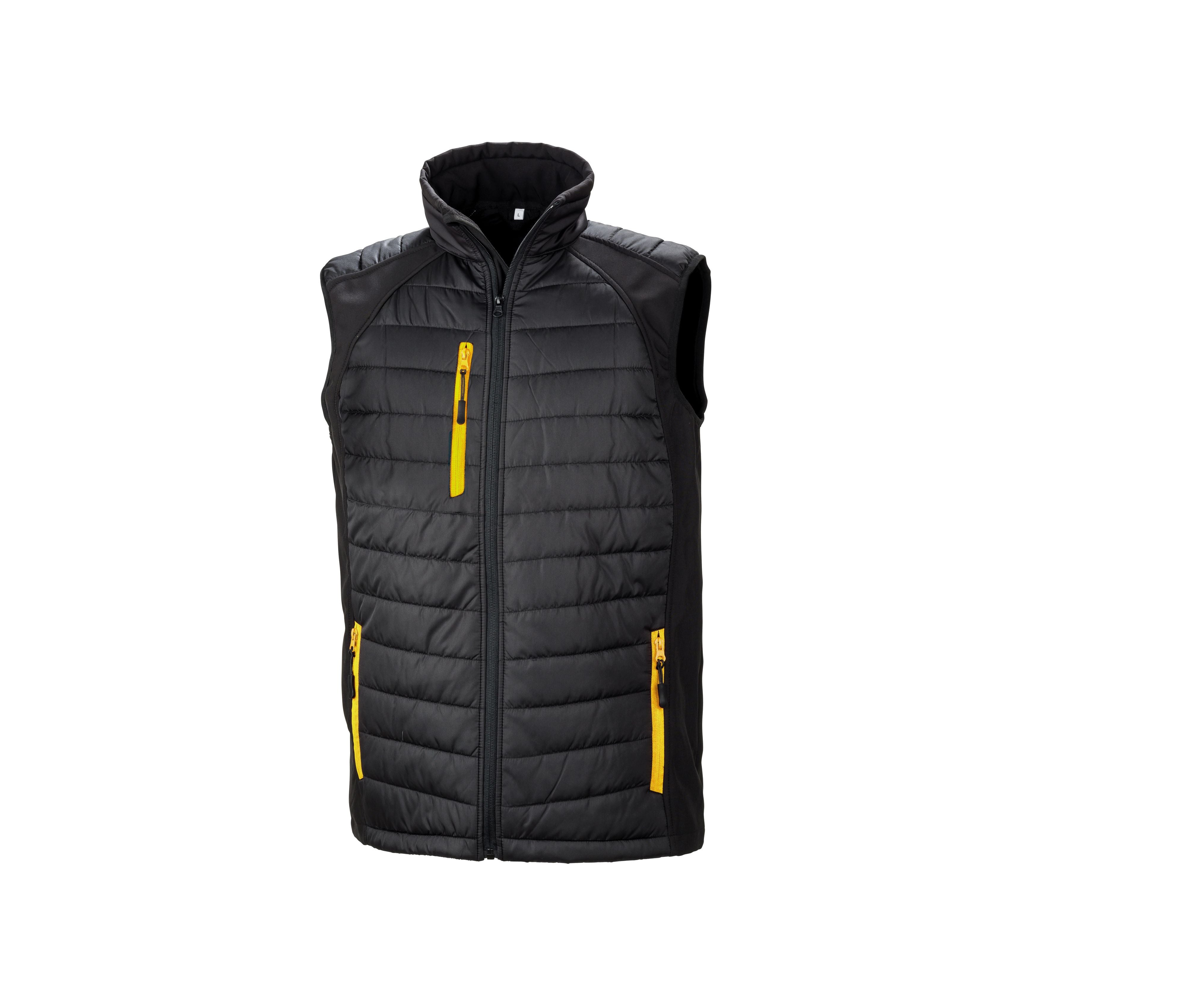 Bodywarmer Matelassé - Black/yellow
