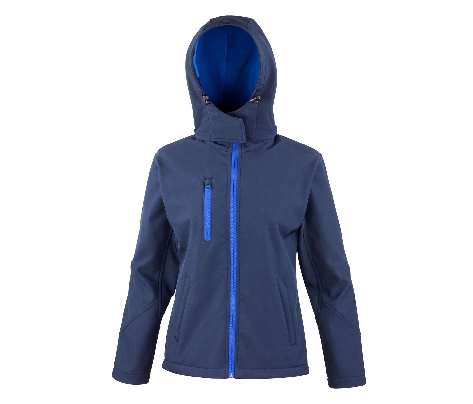 Veste Softshell Femme à Capuche - Navy/royal