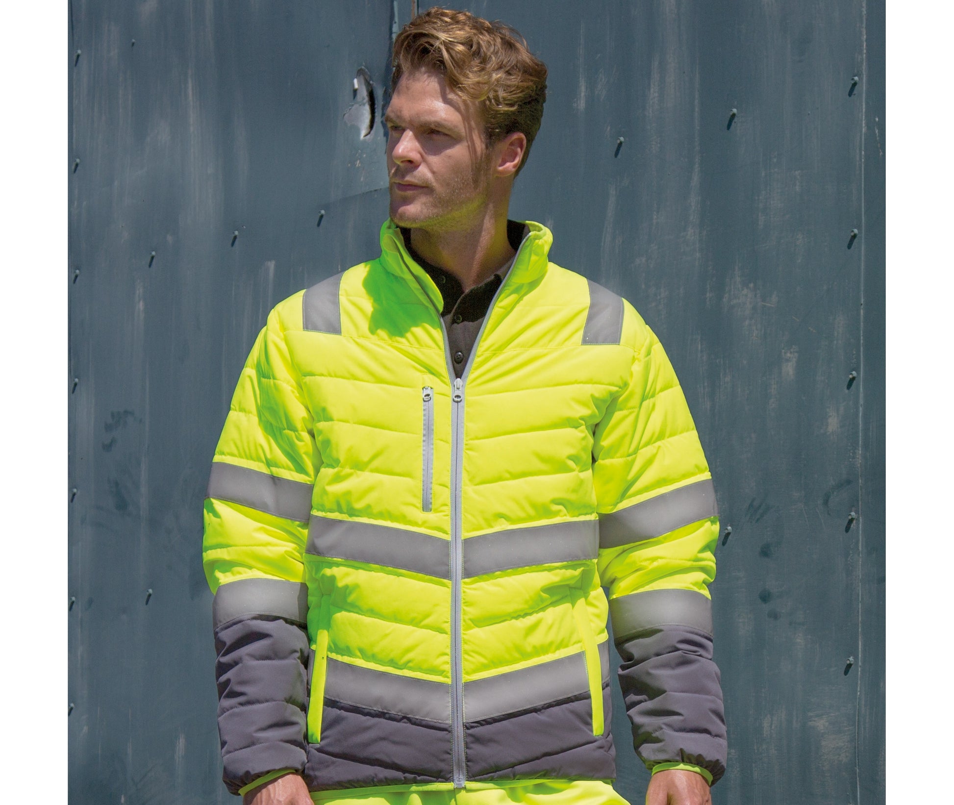Veste matelassée visibilité augmentée