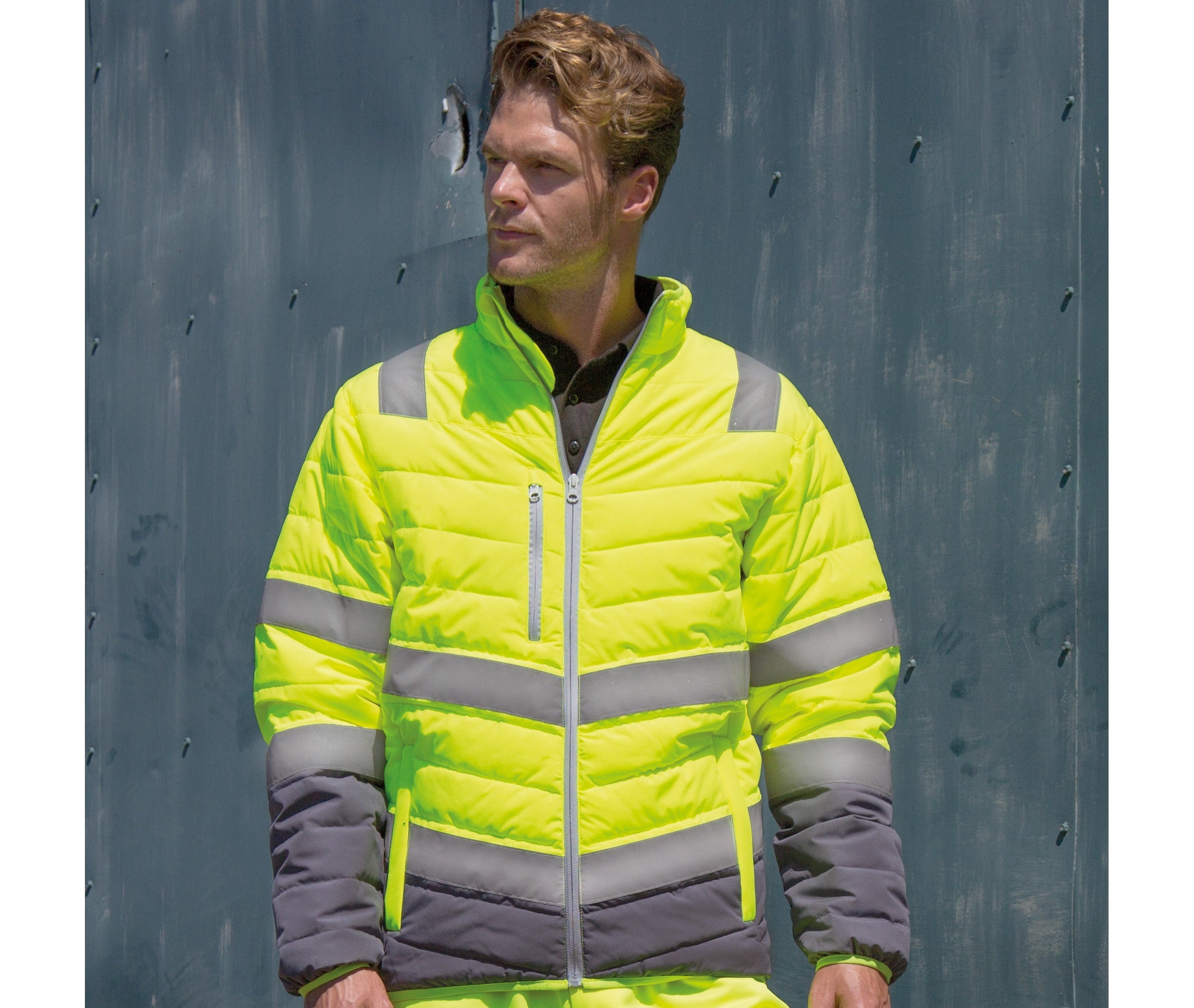 Veste matelassée visibilité augmentée
