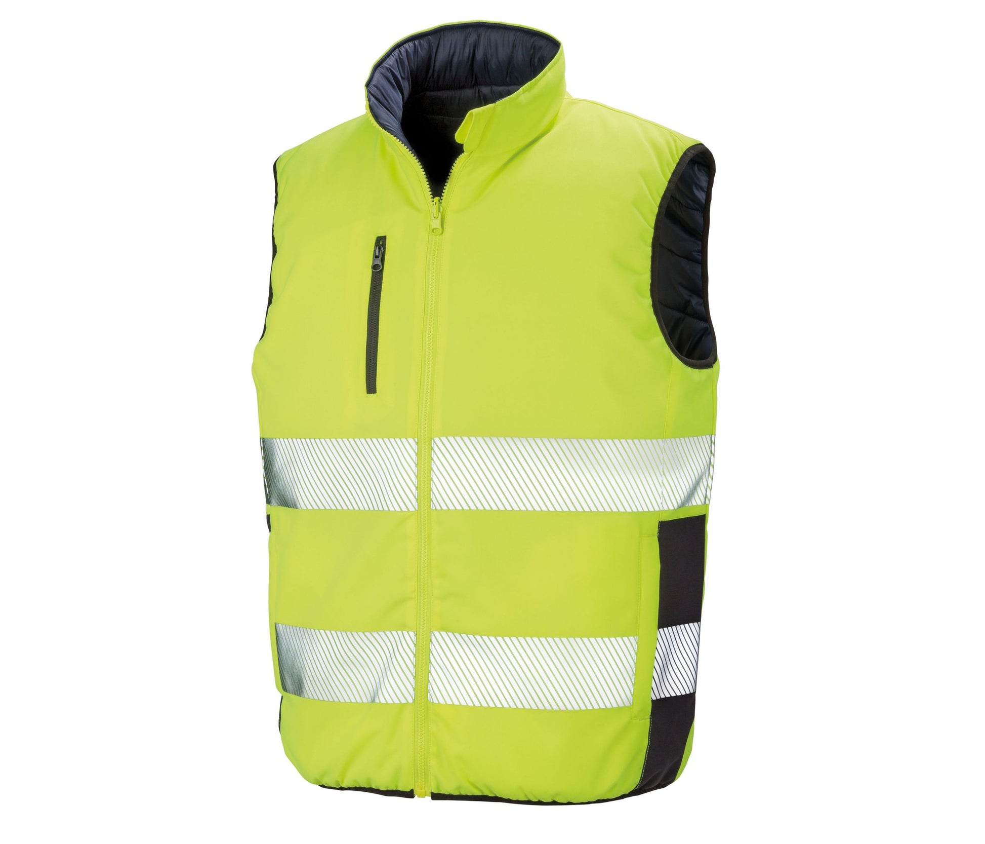 Bodywarmer Réversible - Fluorescent Yellow / Navy