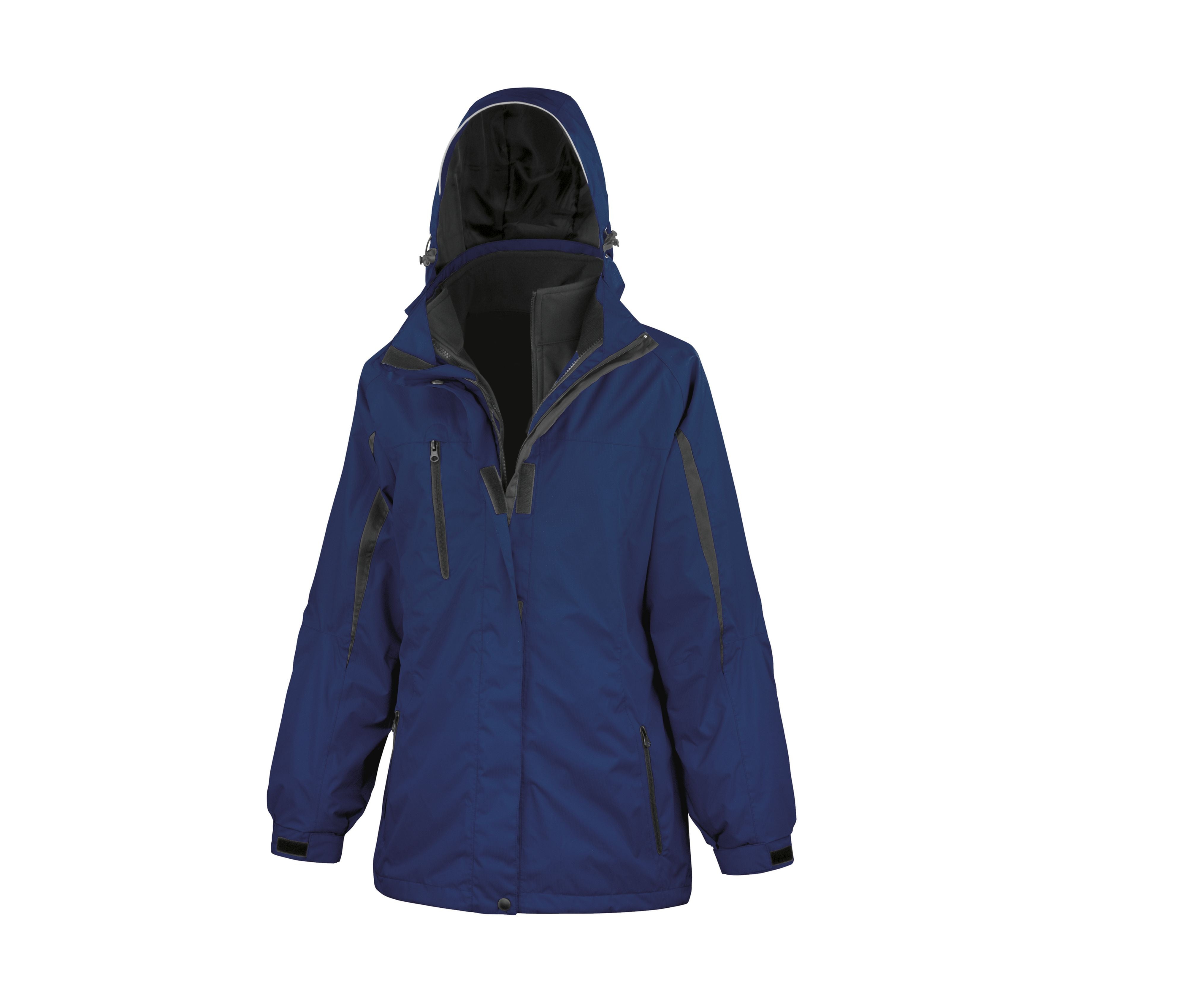 Parka Femme 3 en 1 Avec Softshell - Navy/black
