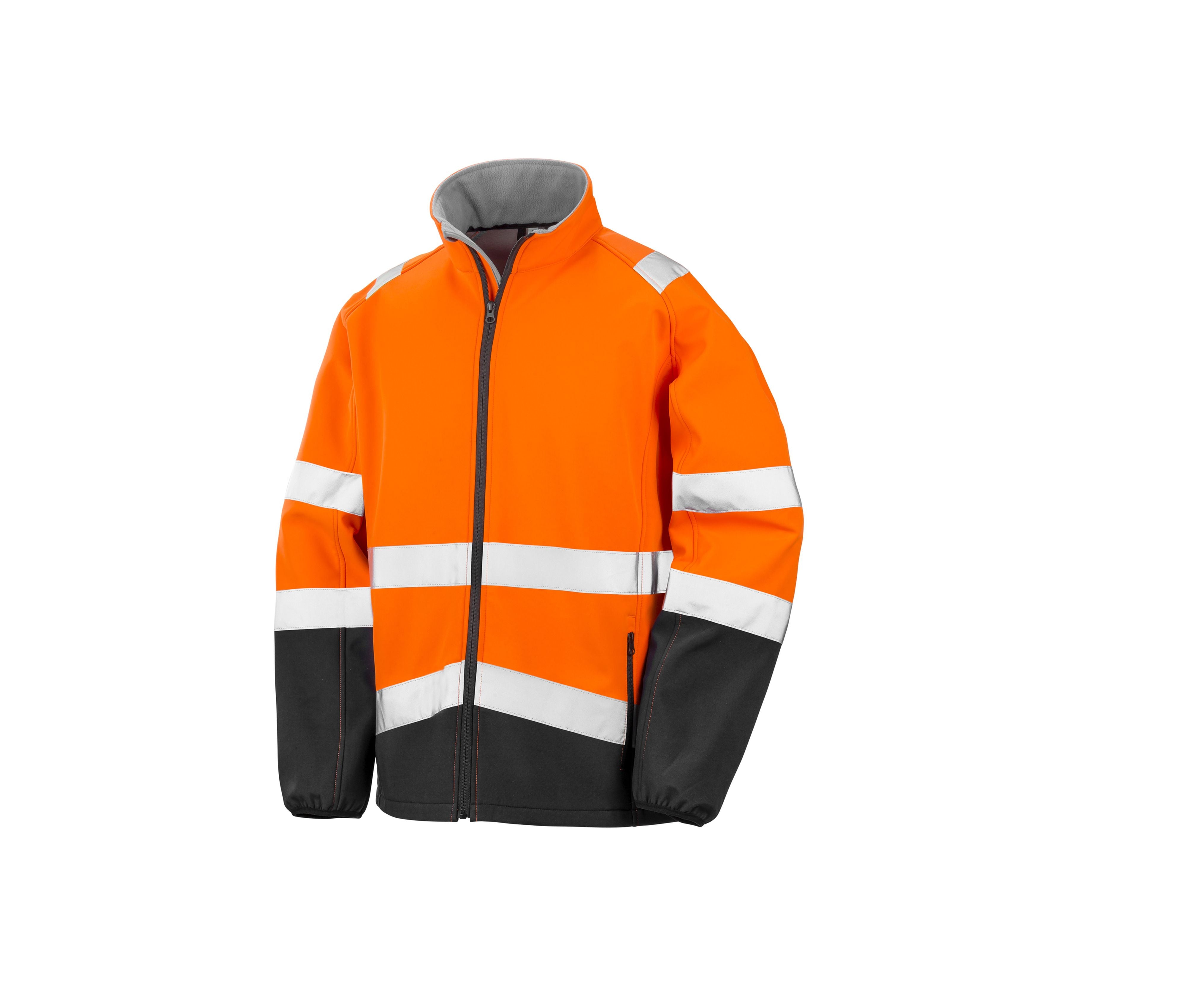 Veste Softshell de Travail Visibilité Augmentée - Fluorescent Orange/black