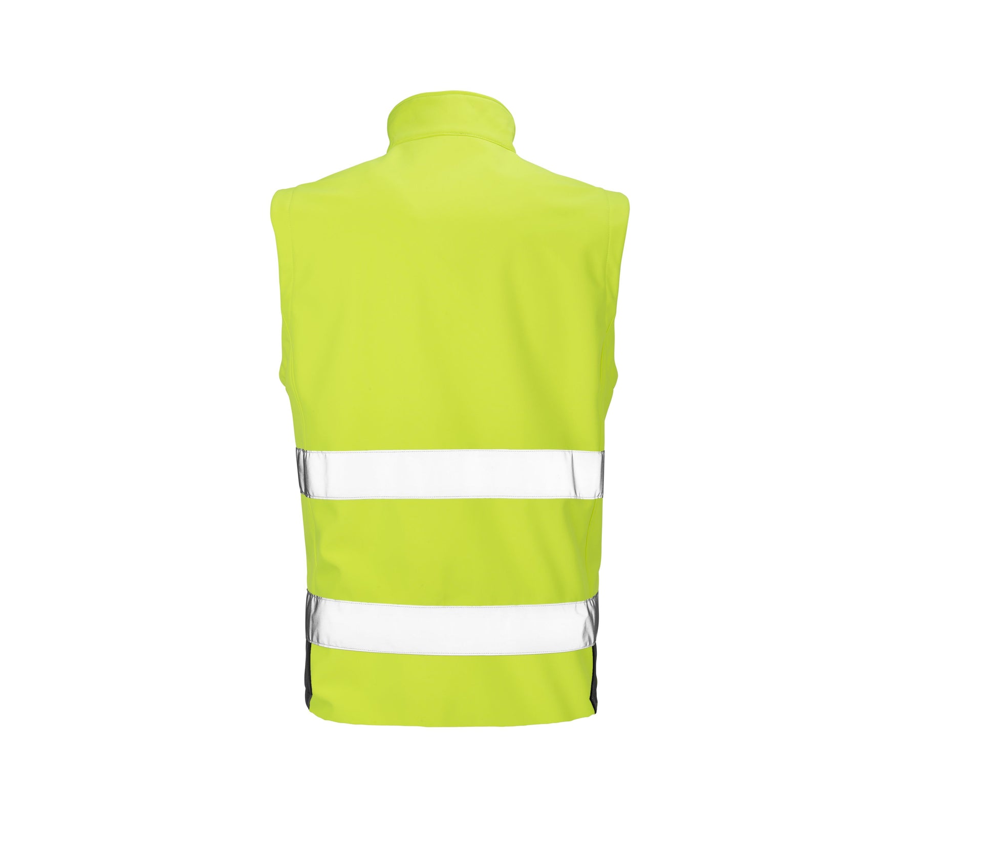 Bodywarmer Softshell de Travail Haute Visibilité - Fluorescent Yellow/black