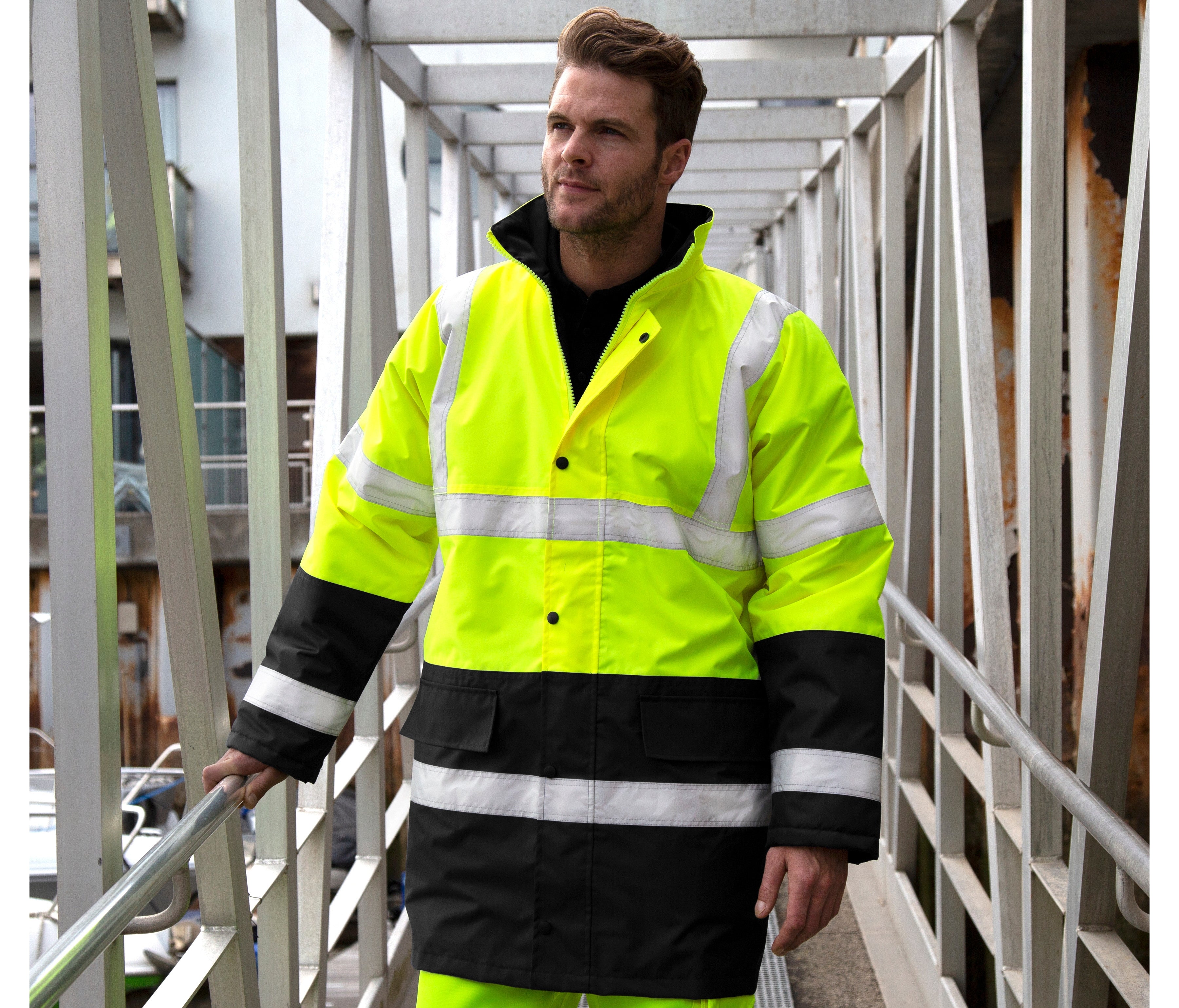 Parka de sécurité bicolore