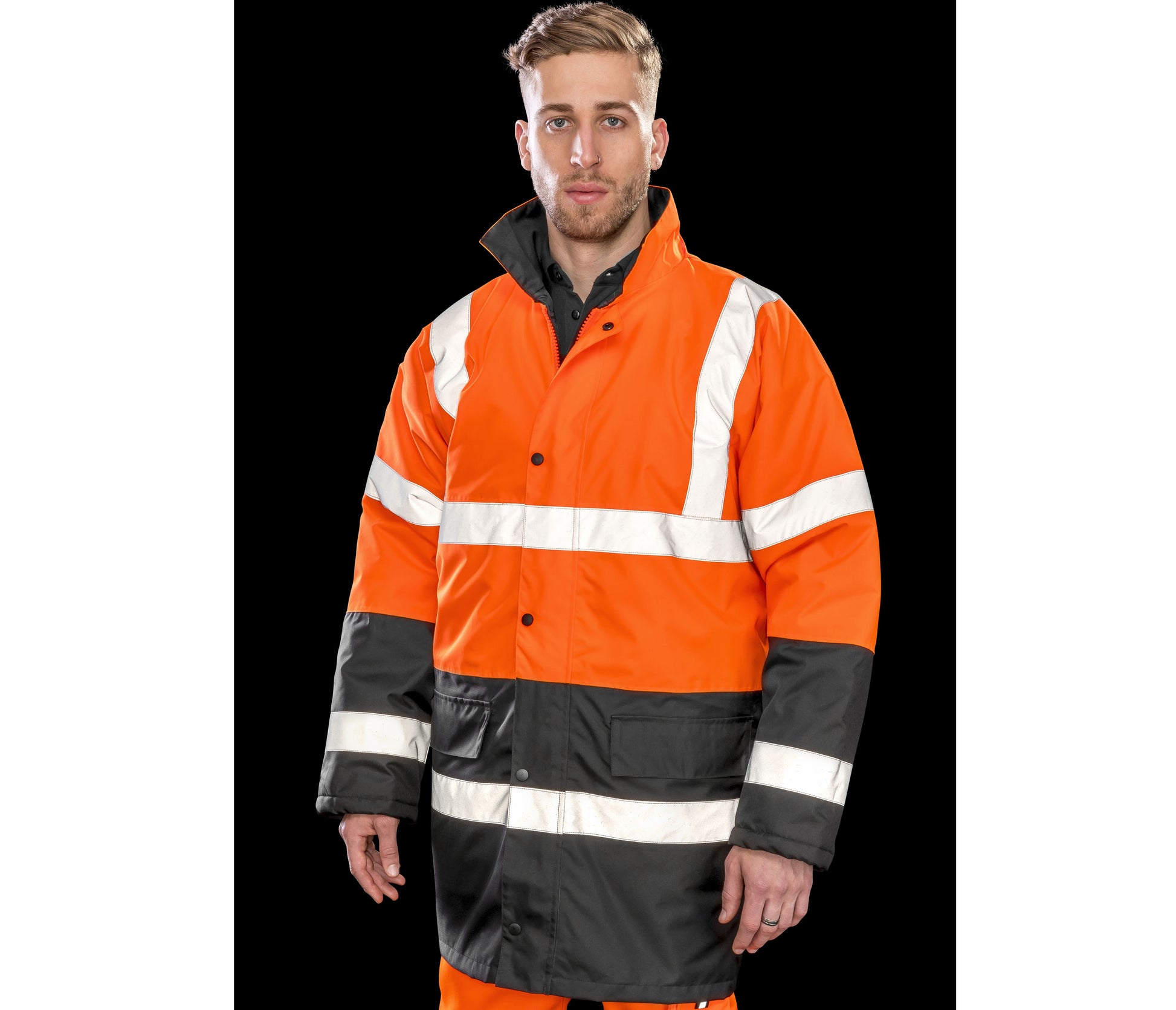 Parka de sécurité bicolore