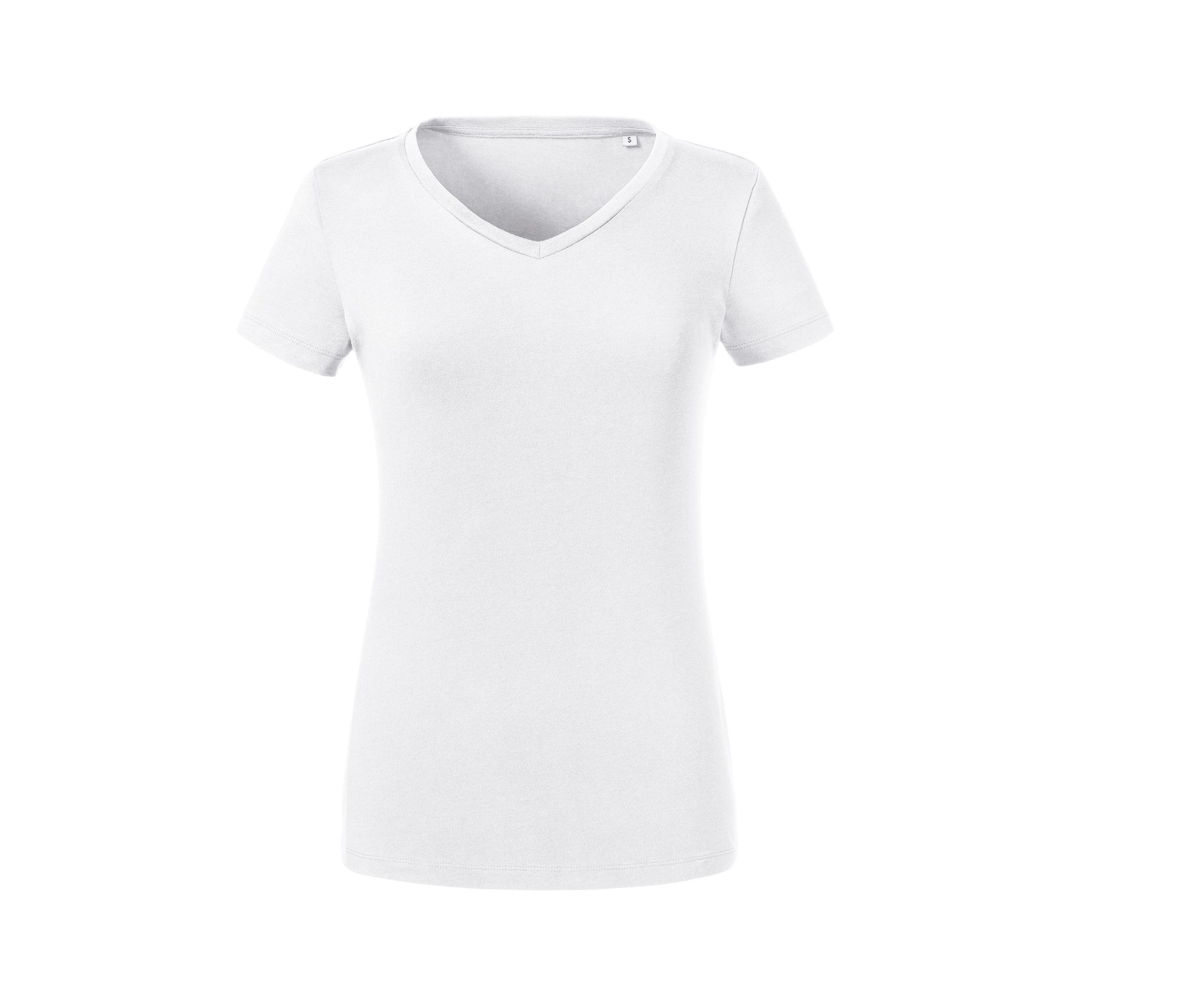 Tee-Shirt Organique Col V Femme - White