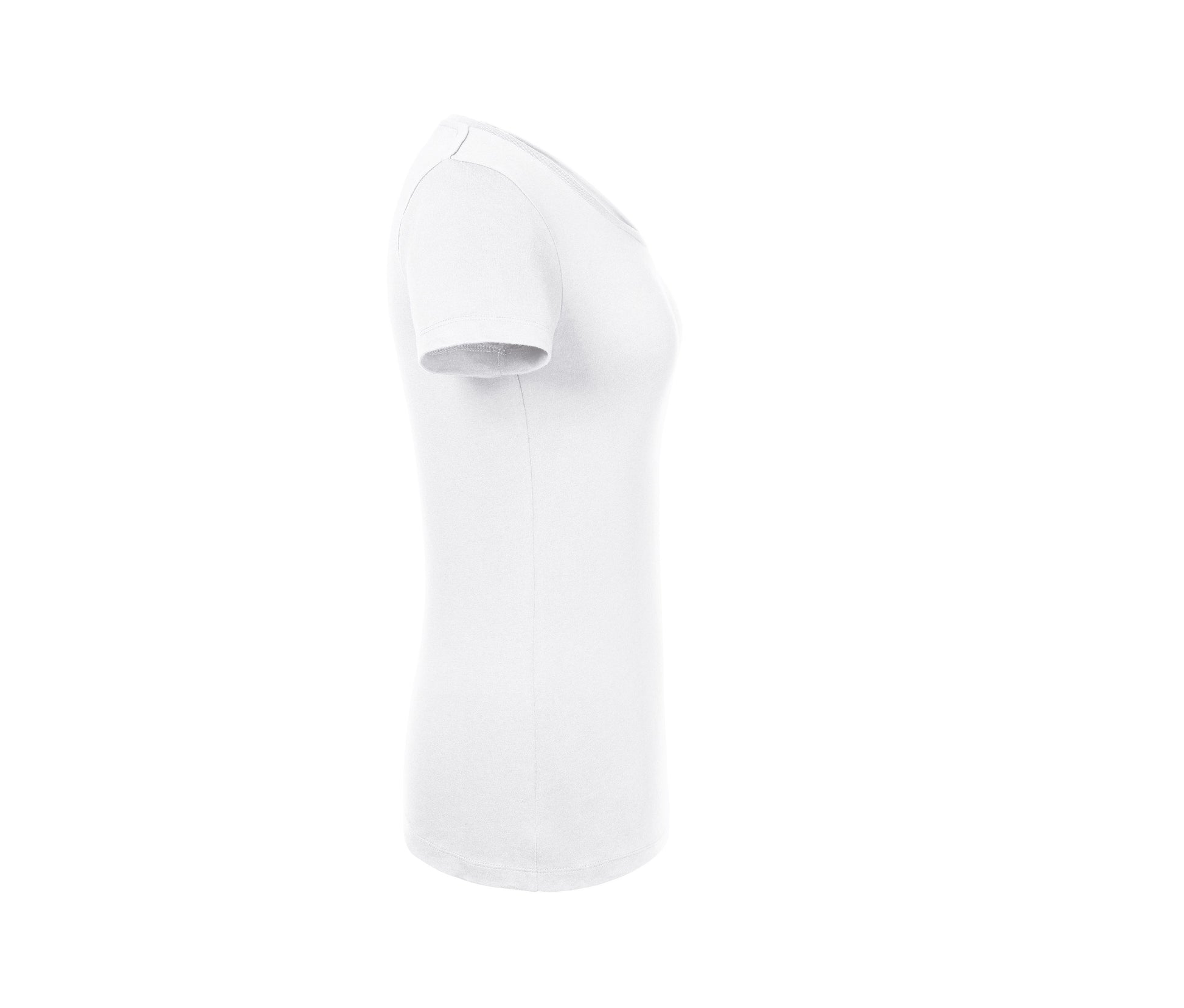 Tee-Shirt Organique Col V Femme - White