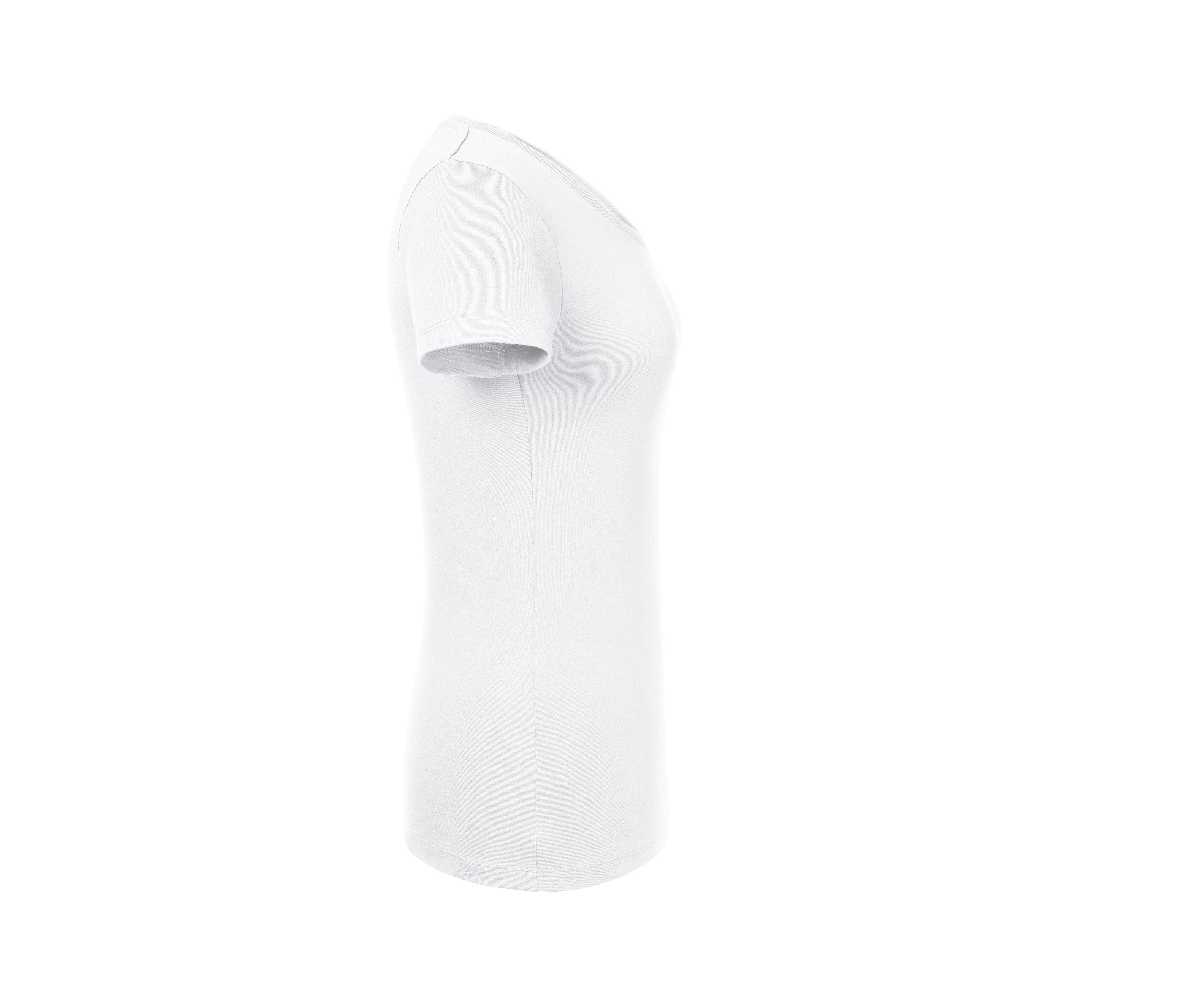 Tee-Shirt Organique Col V Femme - White