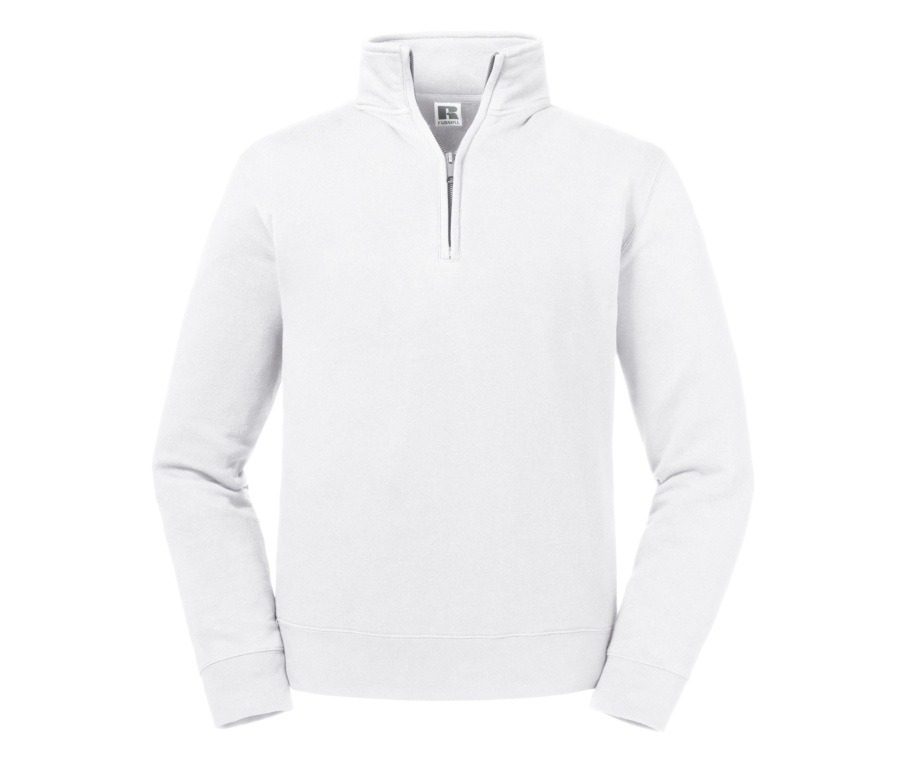 Sweat Col Zippé Authentic - White