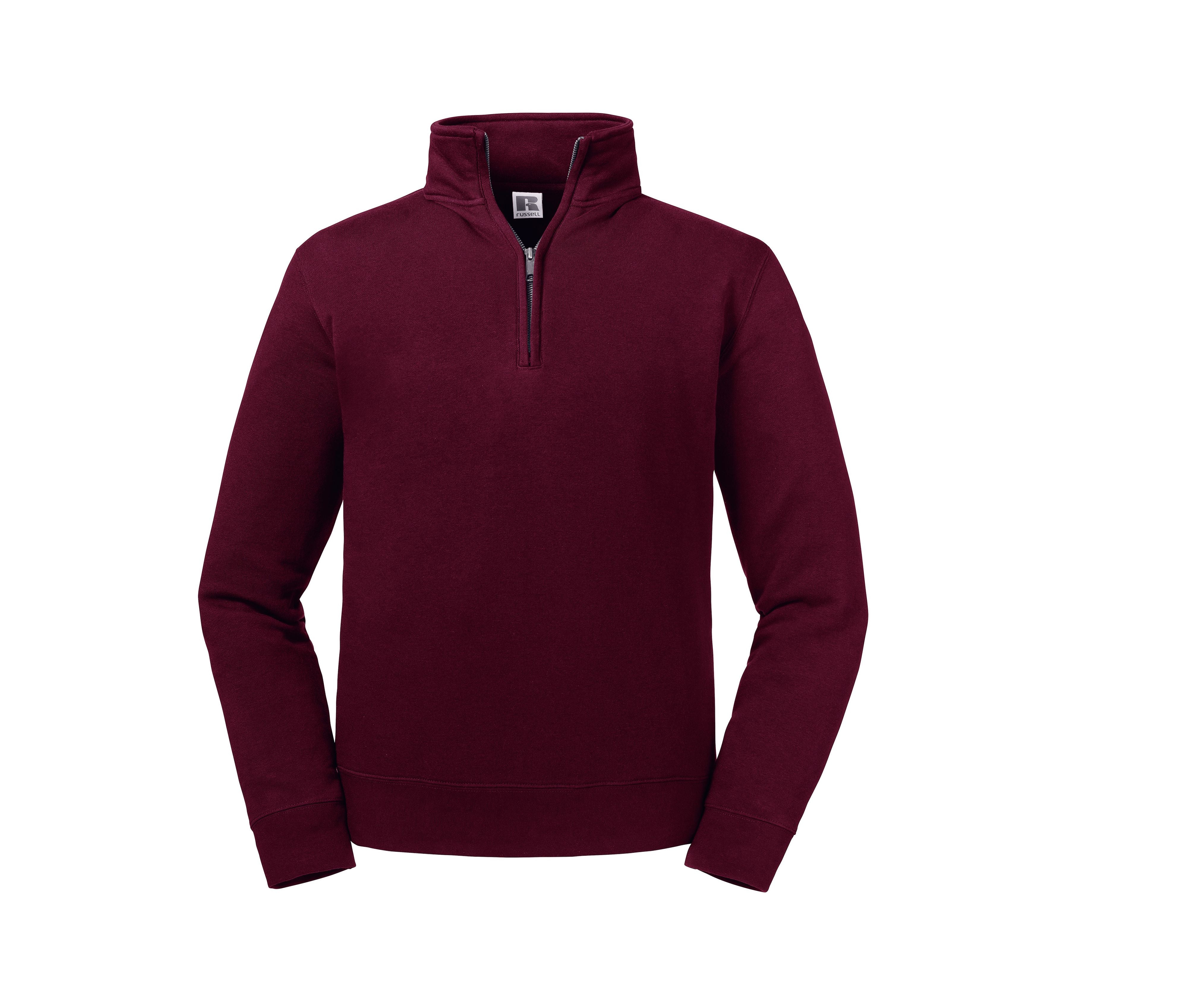 Sweat Col Zippé Authentic - Burgundy