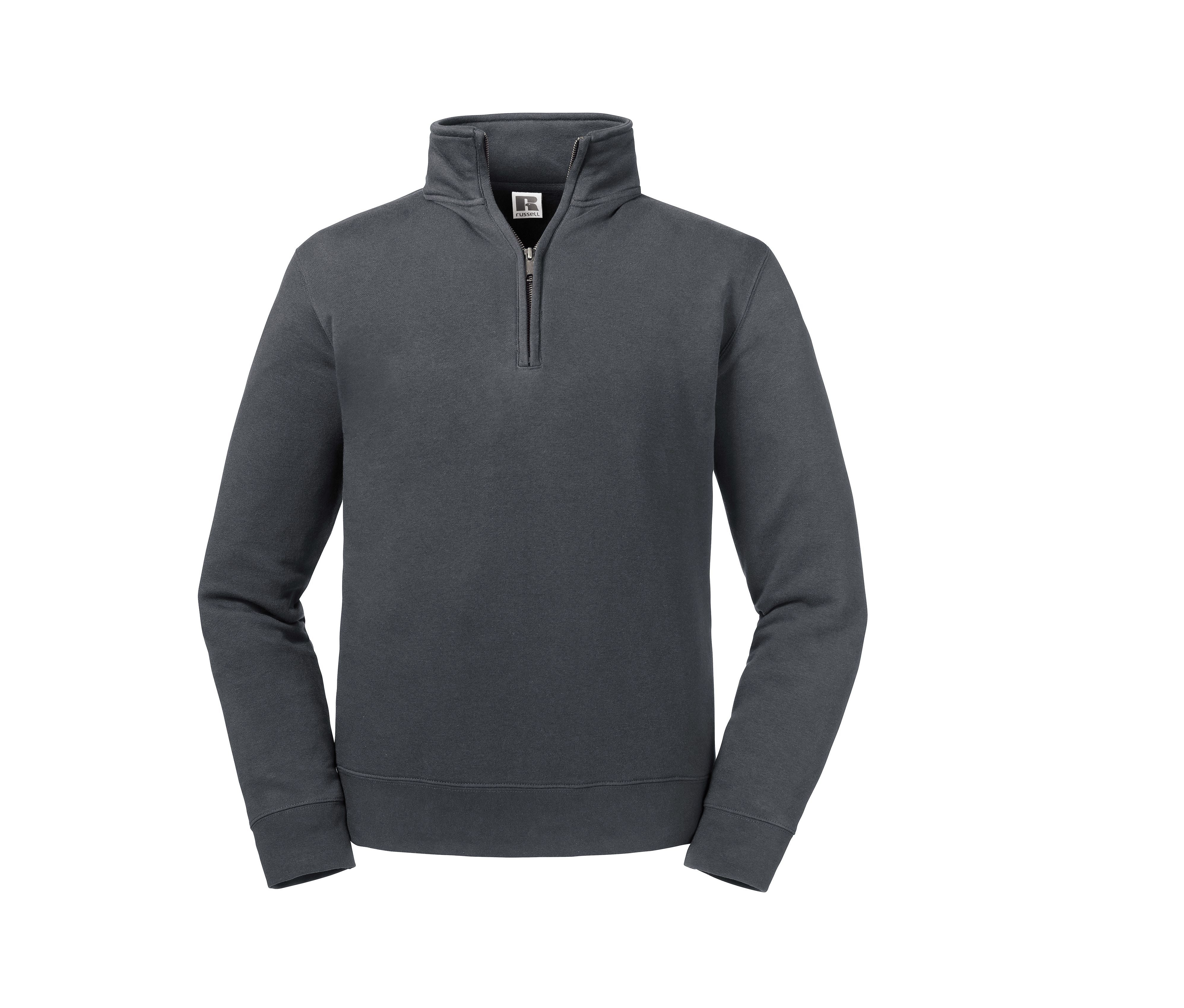 Sweat Col Zippé Authentic - Convoy Grey