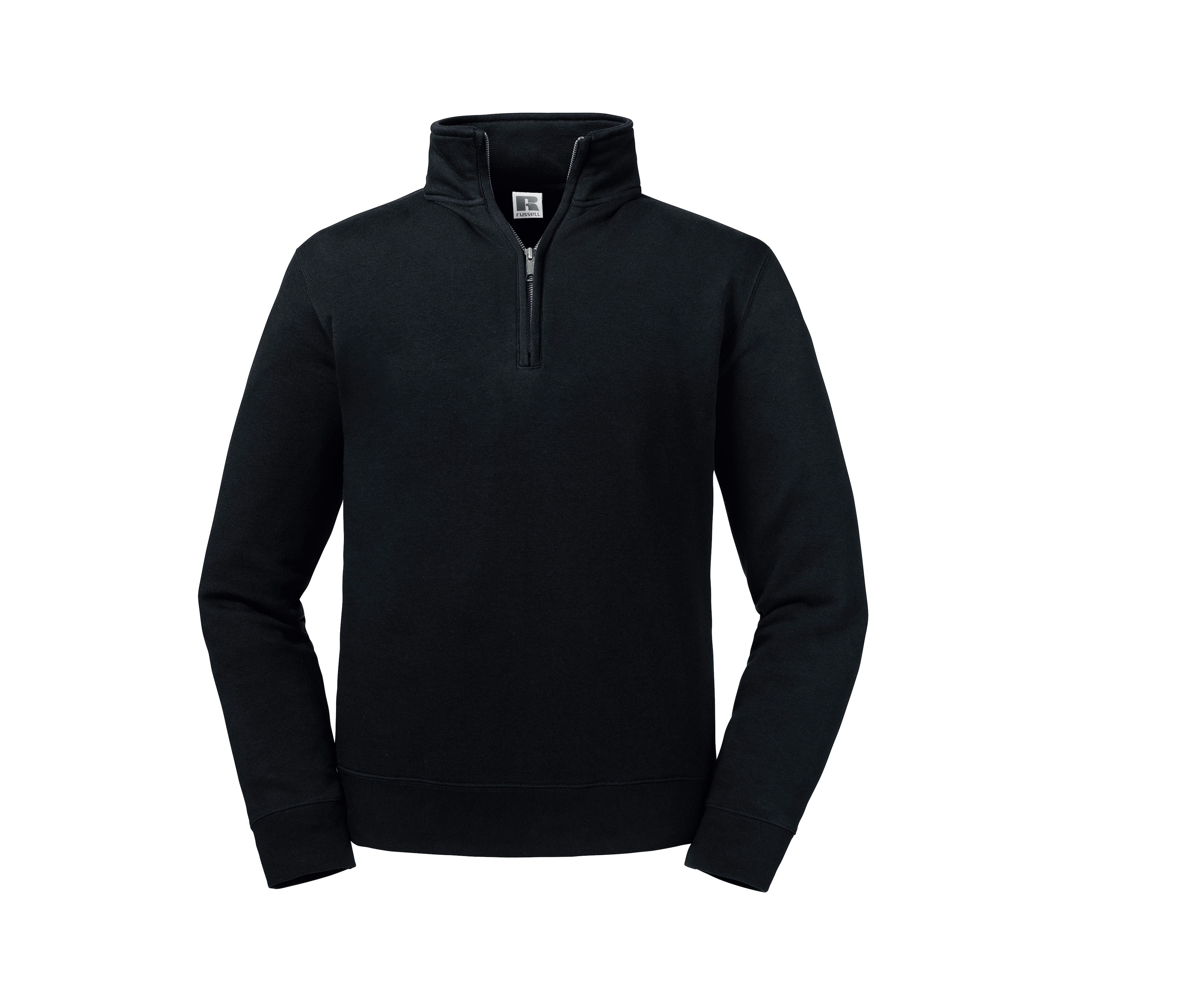 Sweat Col Zippé Authentic - Black