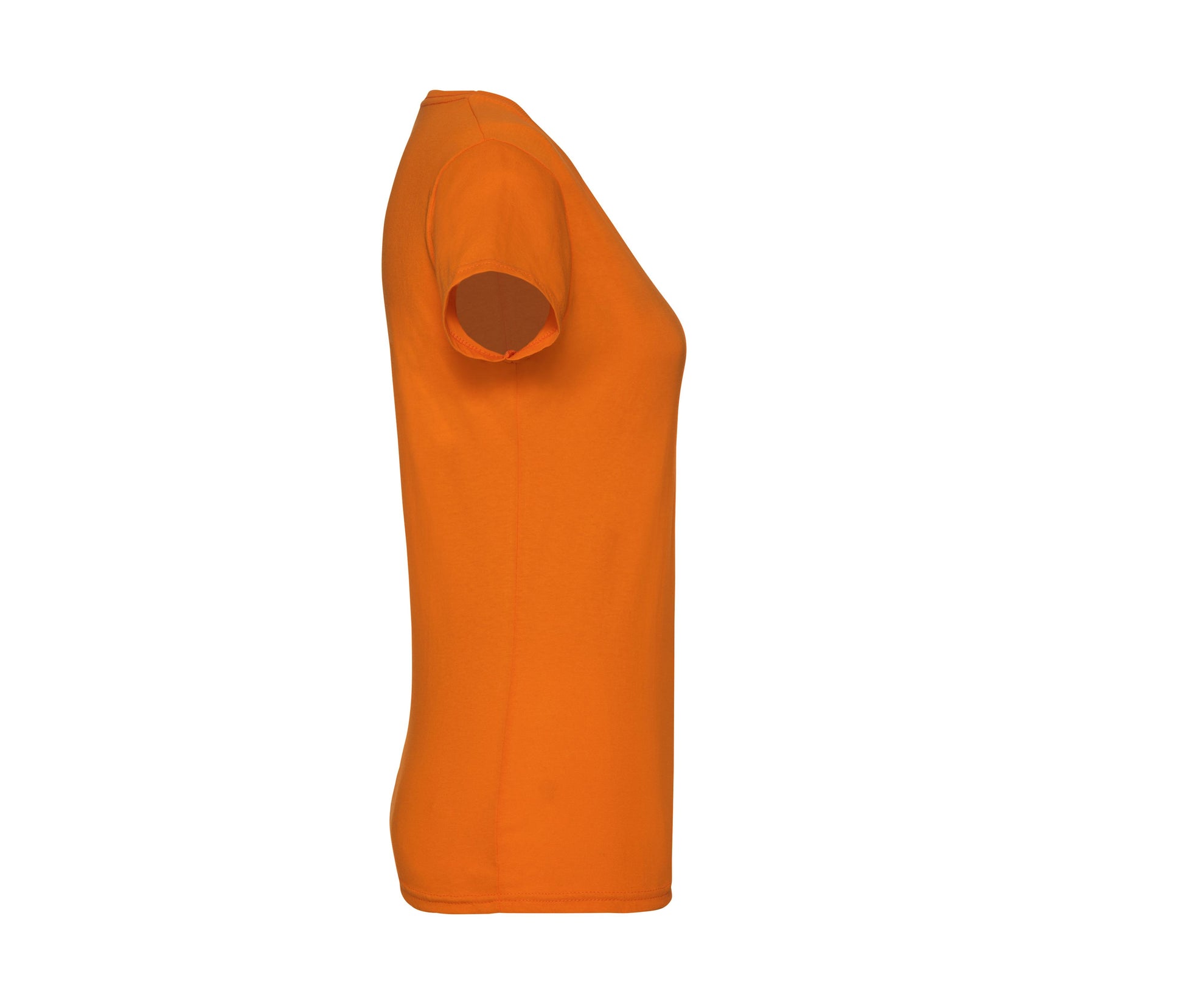 Tee-Shirt Femme Col Rond - Orange