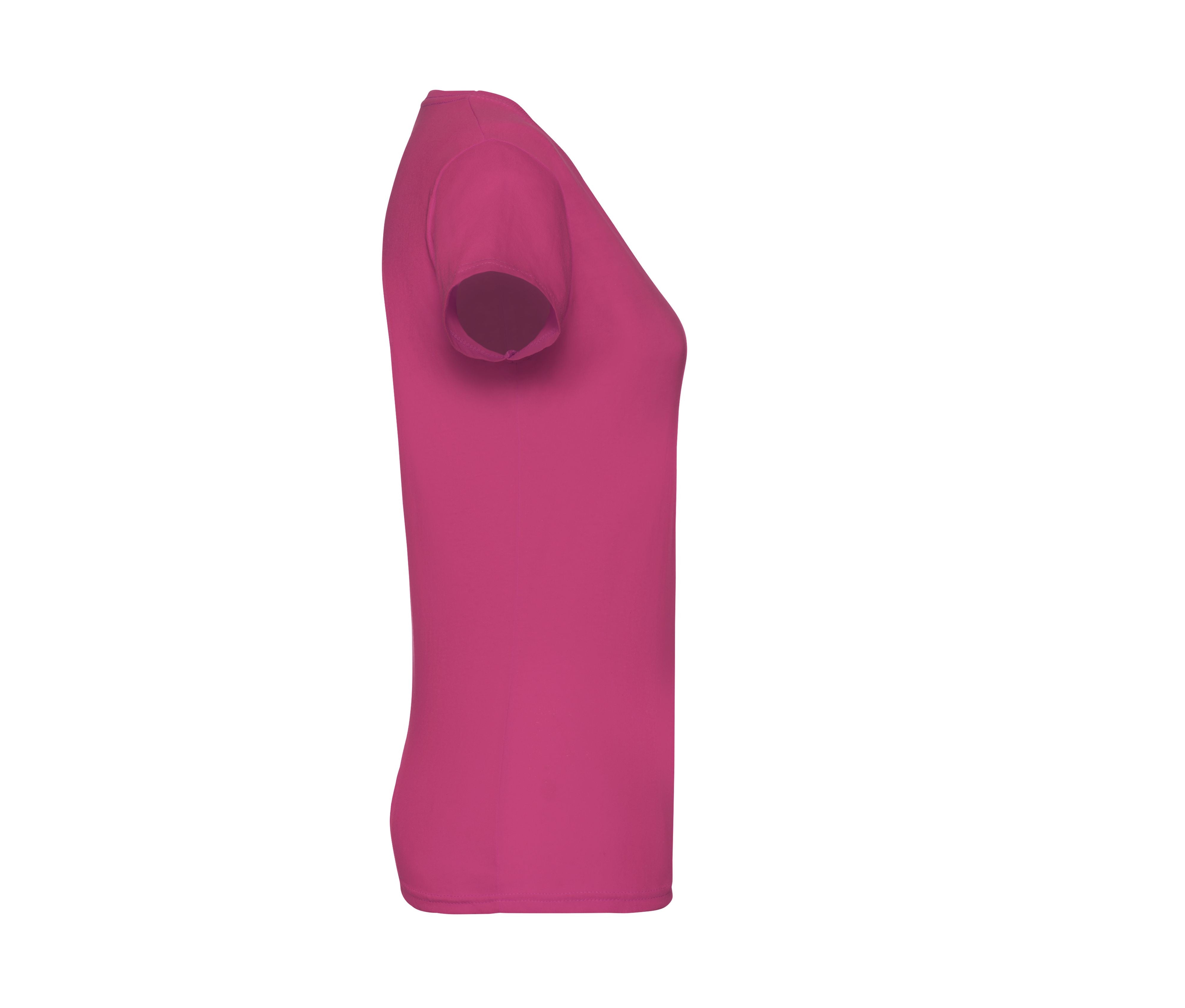 Tee-Shirt Femme Col Rond - Fuchsia