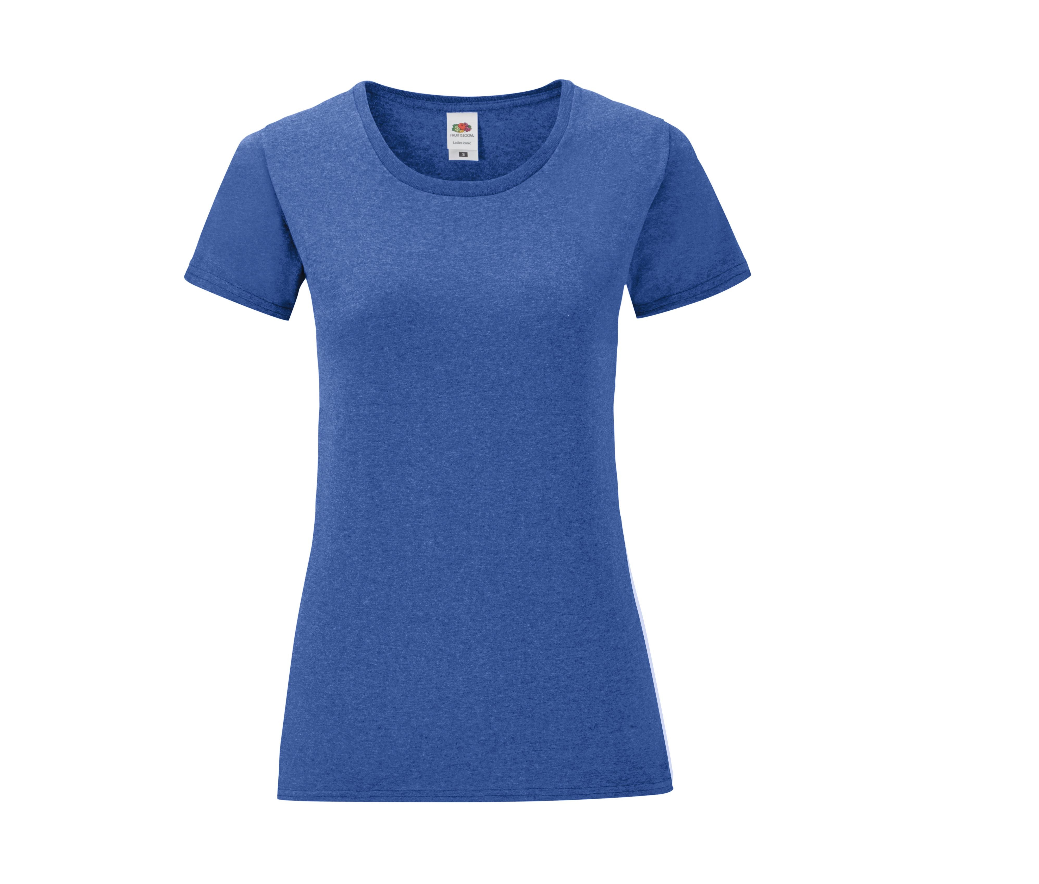 Tee-Shirt Col Rond 150 - Heather Royal