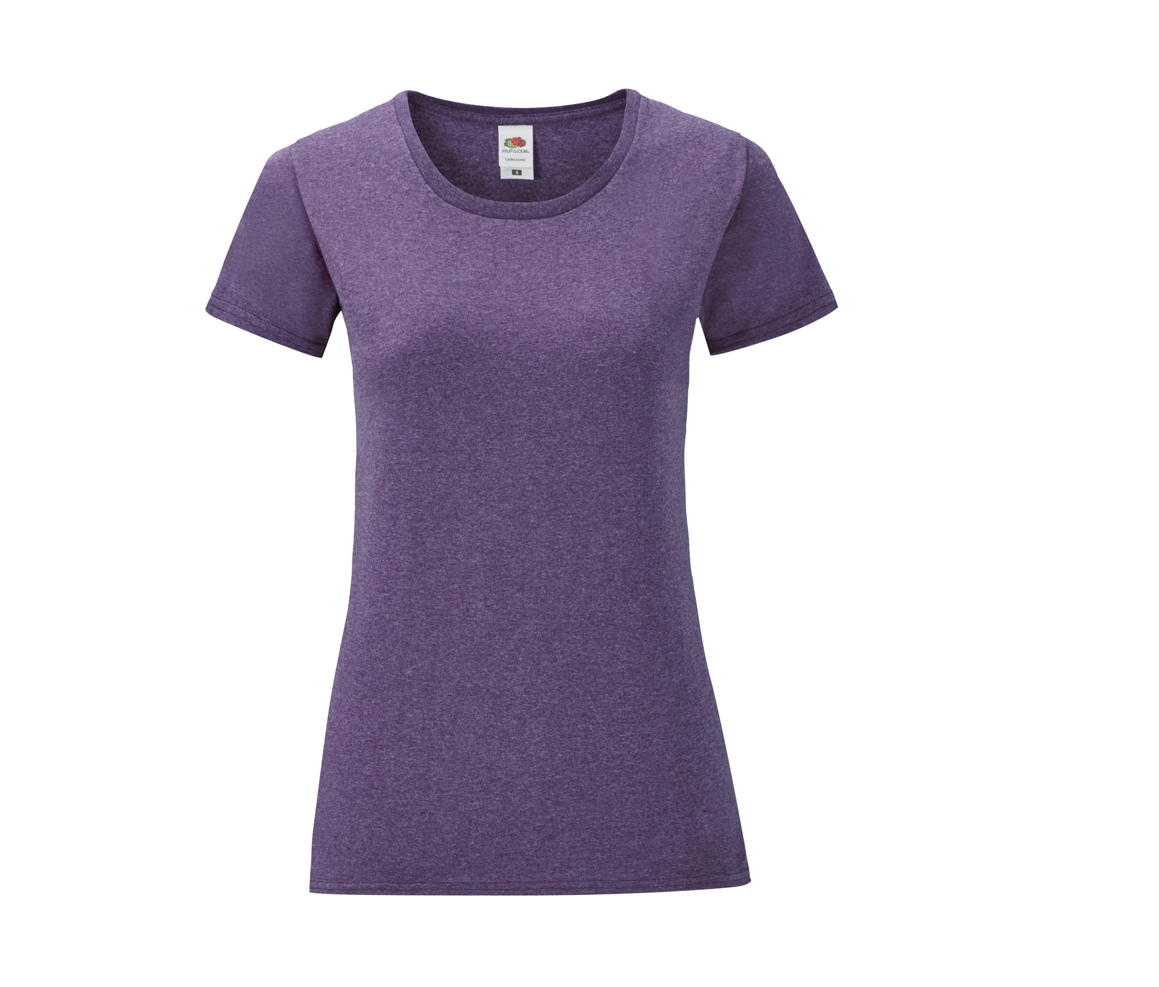 Tee-Shirt Col Rond 150 - Heather Purple