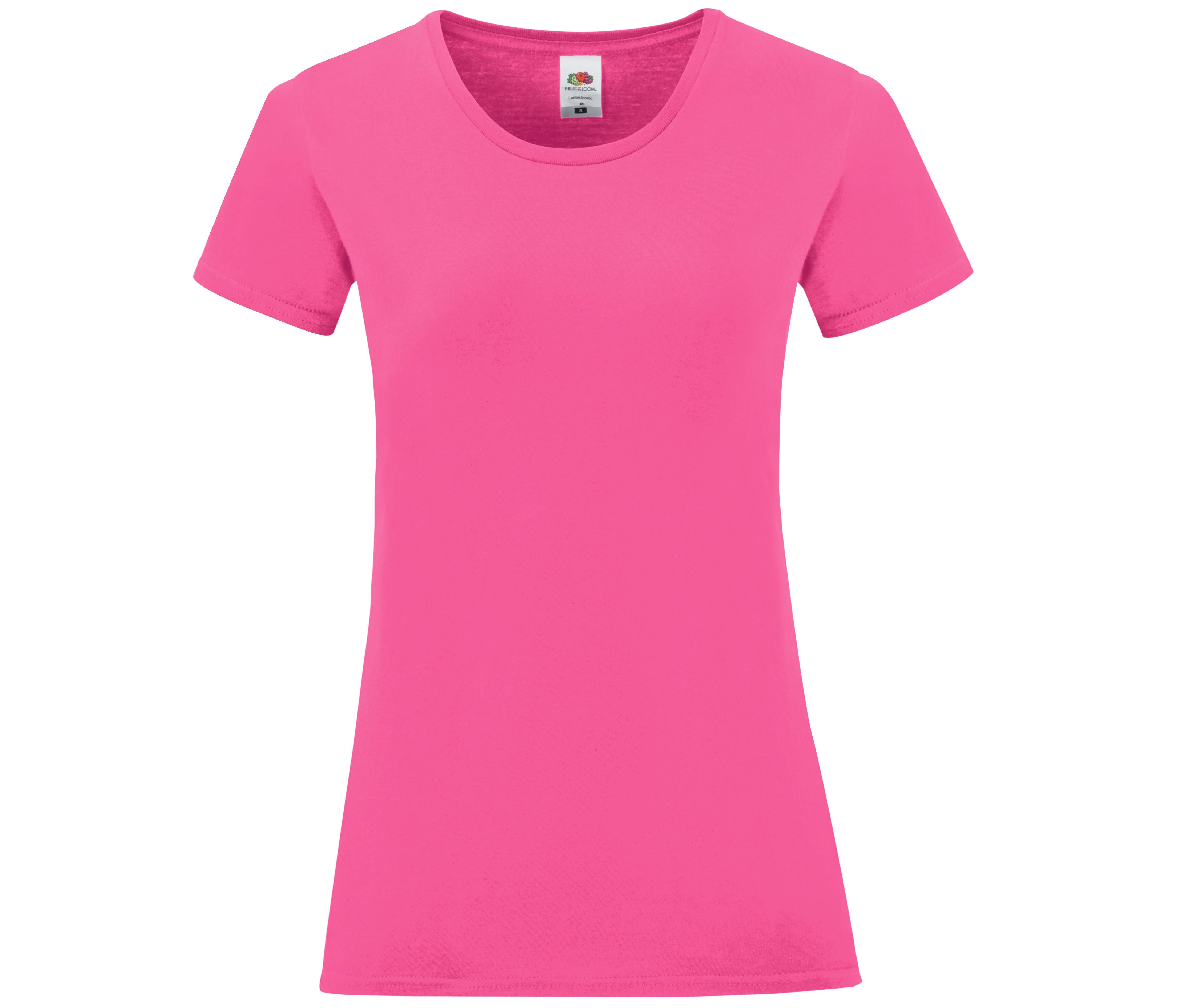 Tee-Shirt Col Rond 150 - Fuchsia