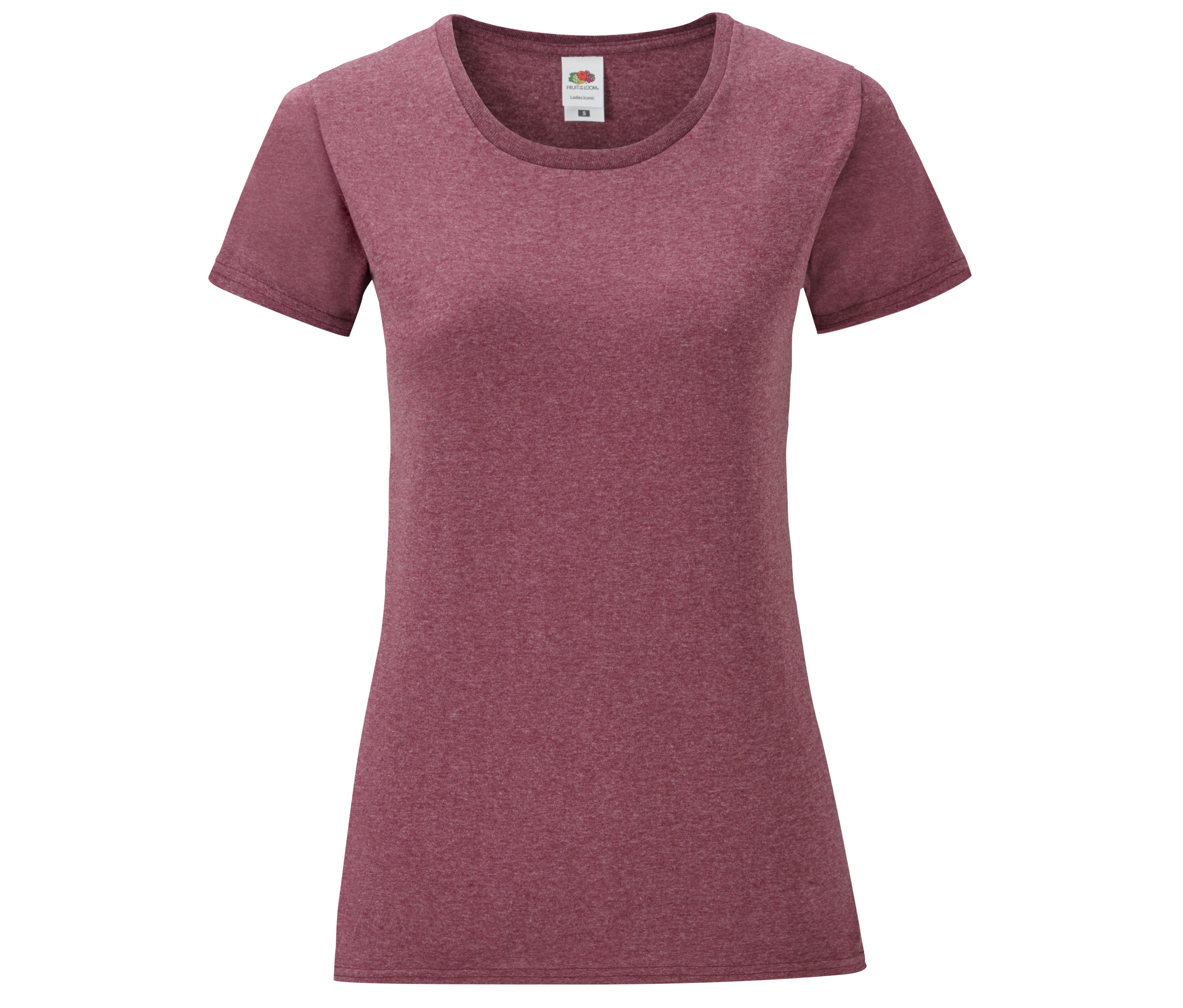 Tee-Shirt Col Rond 150 - Heather Burgundy