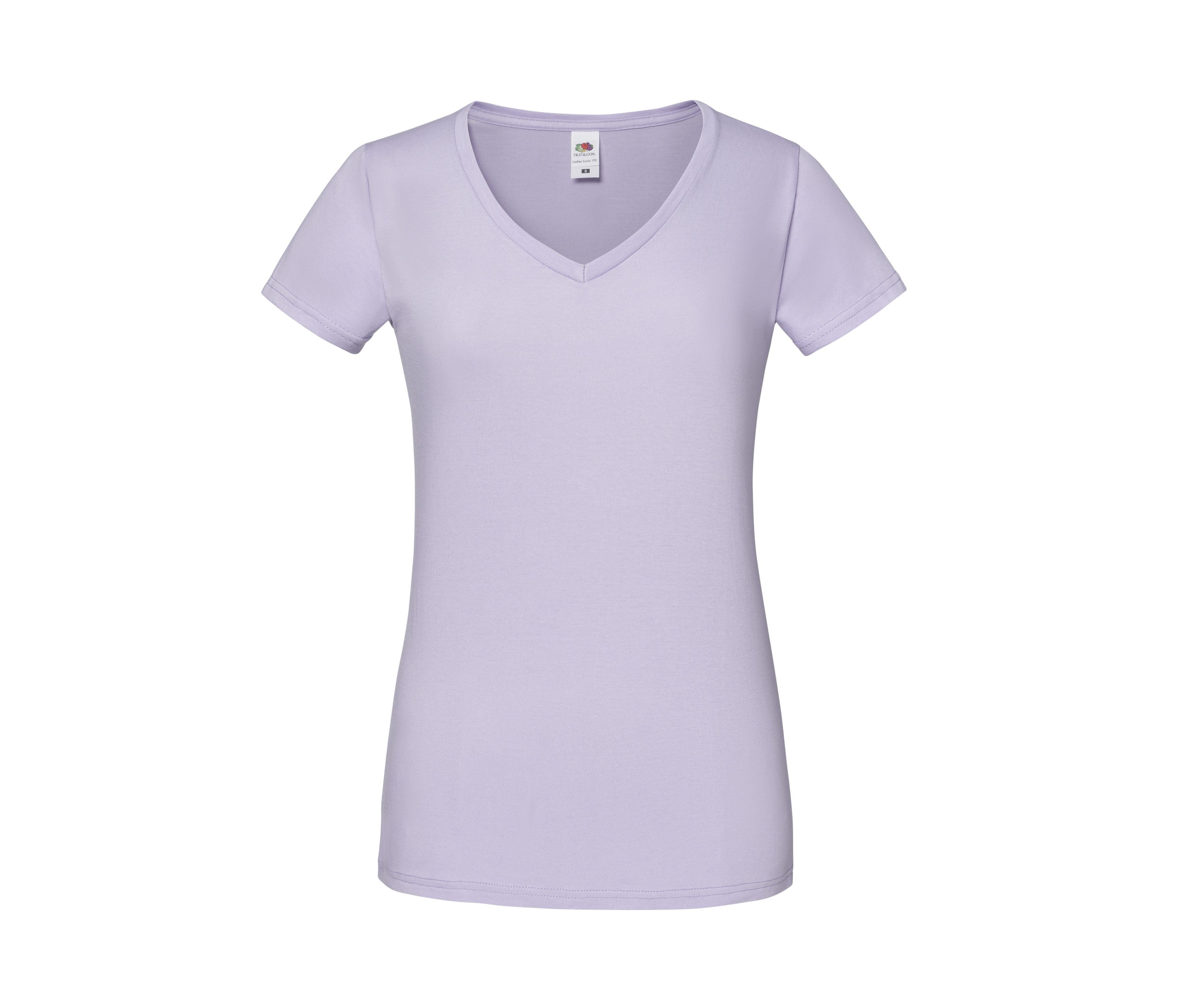 Tee-Shirt Femme Col V - Soft Lavender