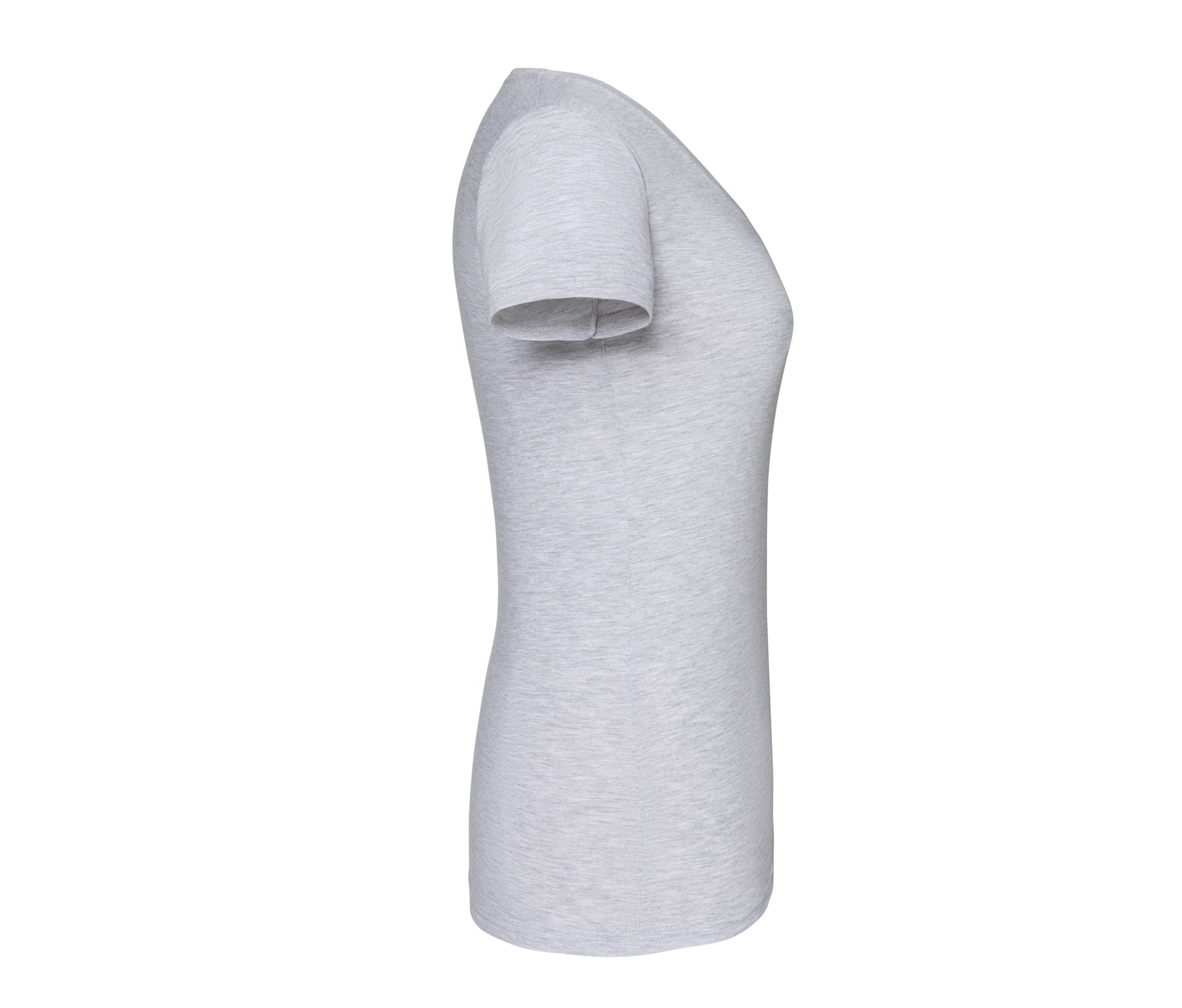 Tee-Shirt Femme Col V - Heather Grey