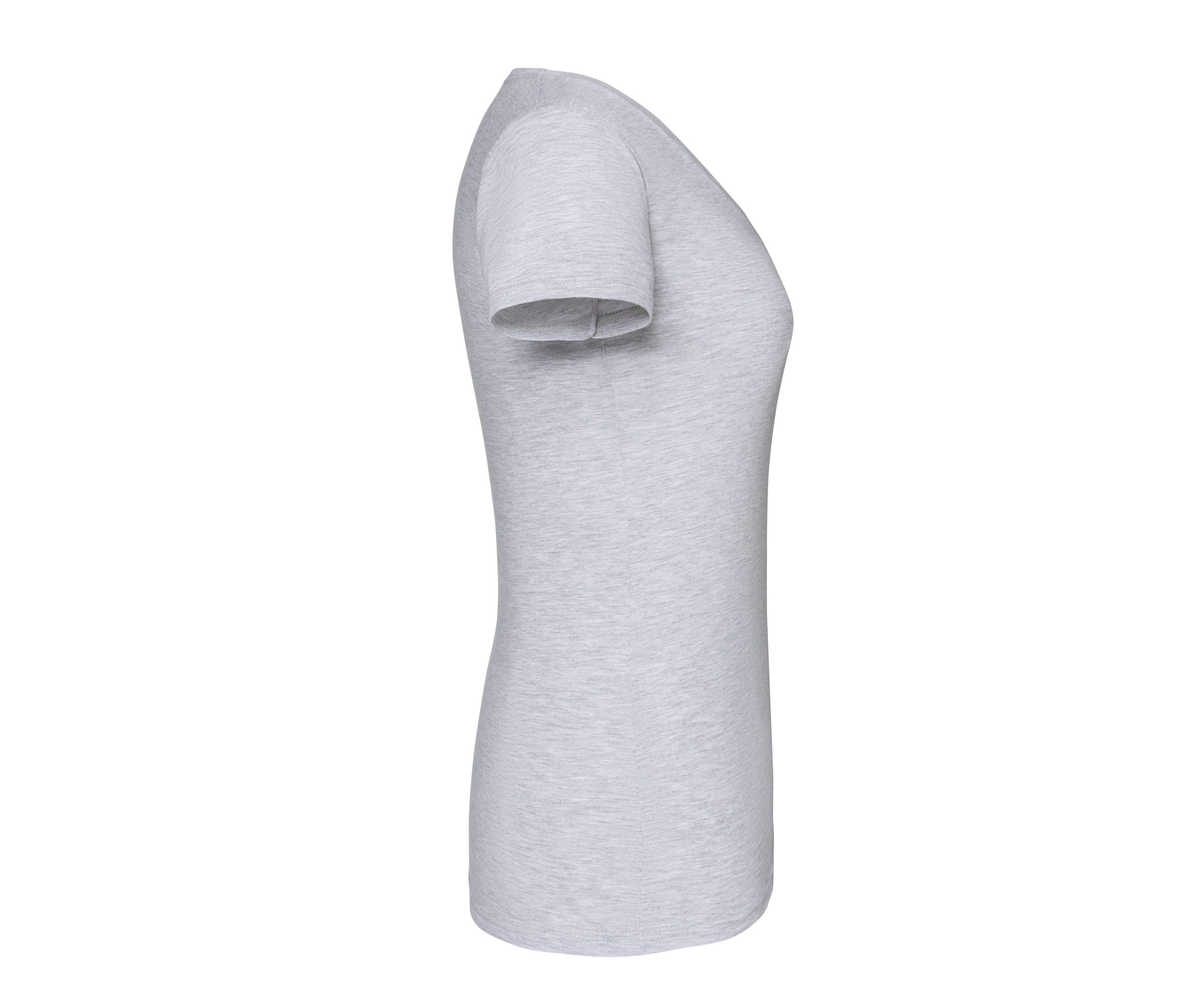 Tee-Shirt Femme Col V - Heather Grey