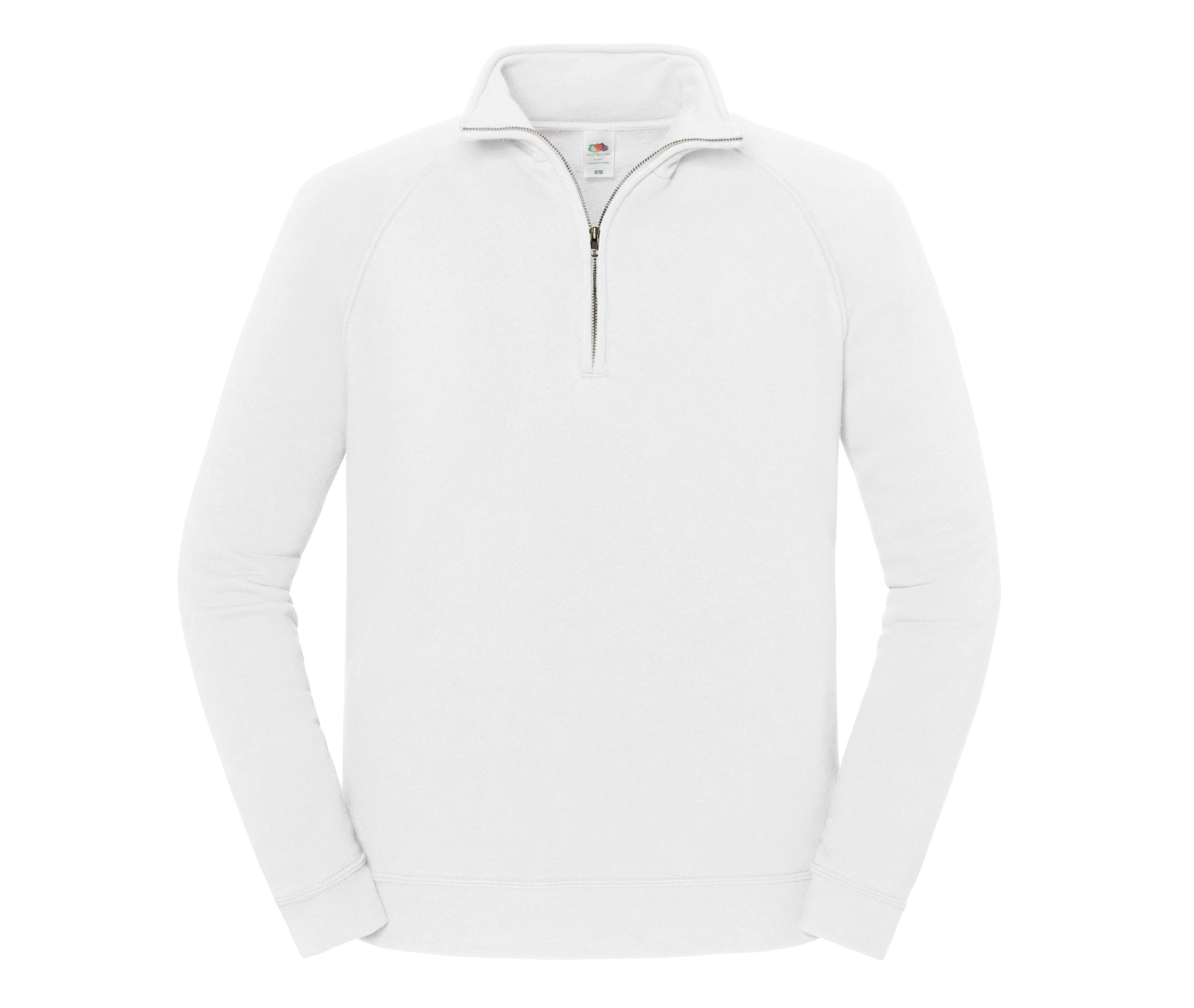 Sweat Col Zippé - White