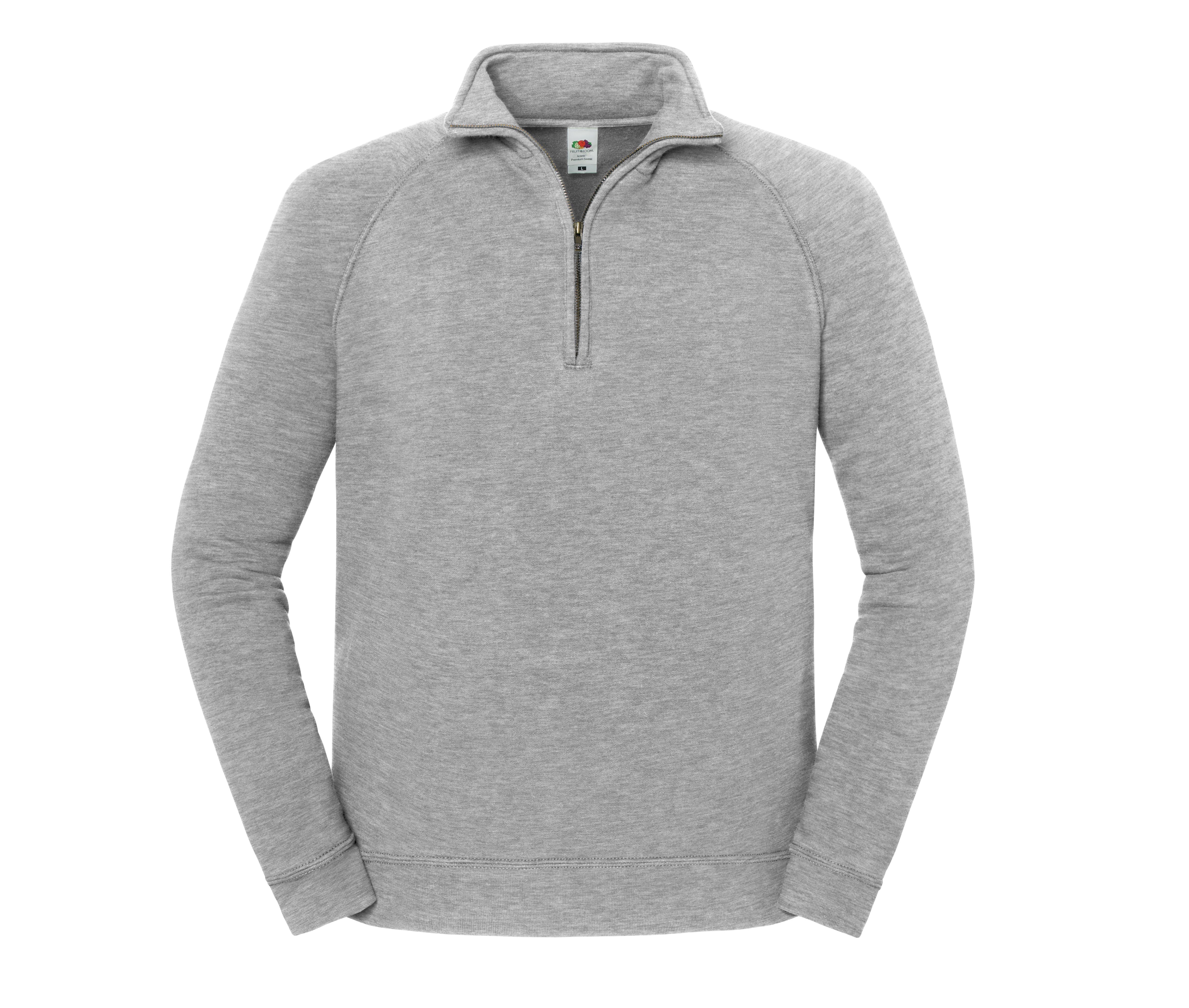 Sweat Col Zippé - Athletic Heather