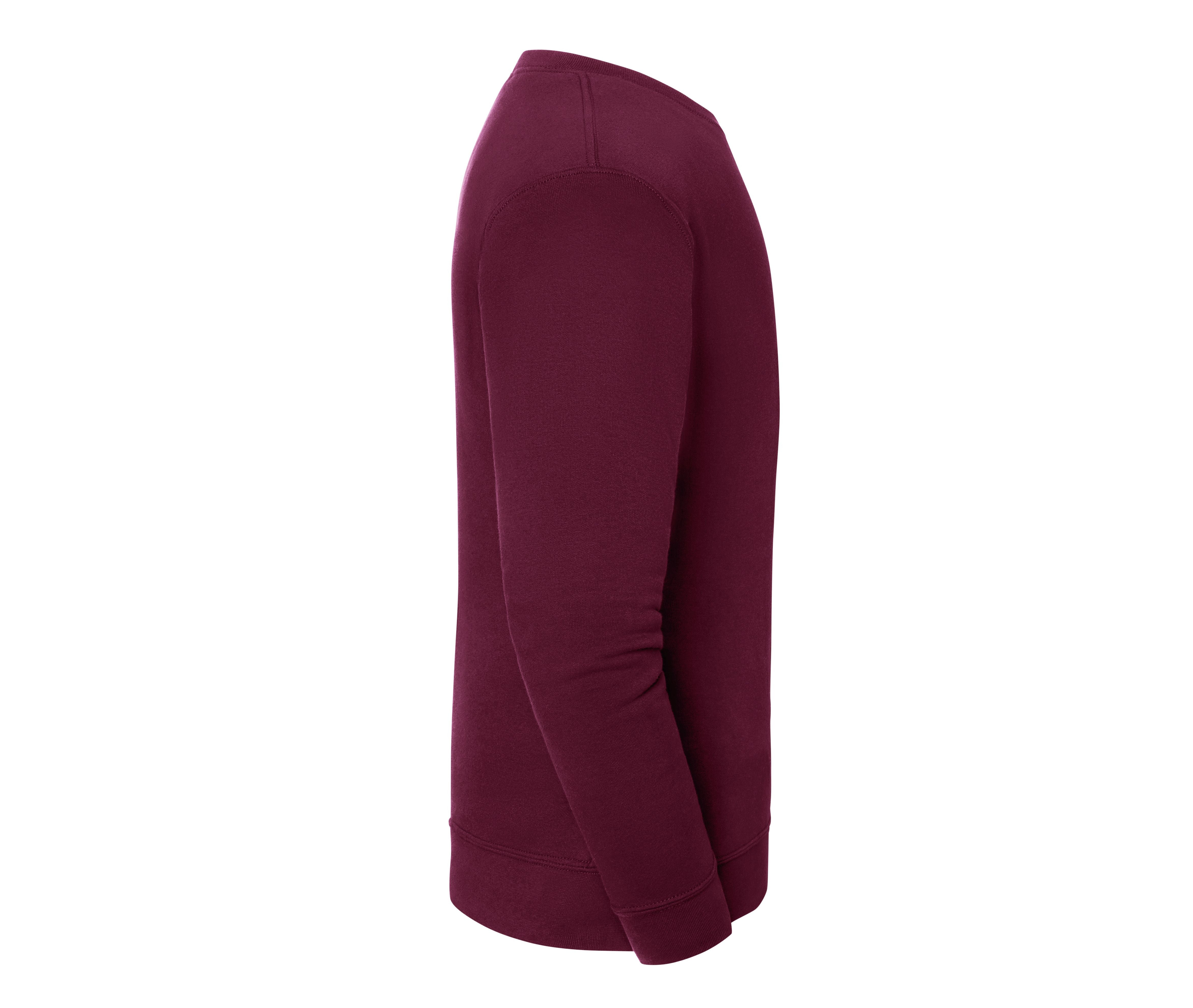 Sweat Manches Droites 250 - Burgundy