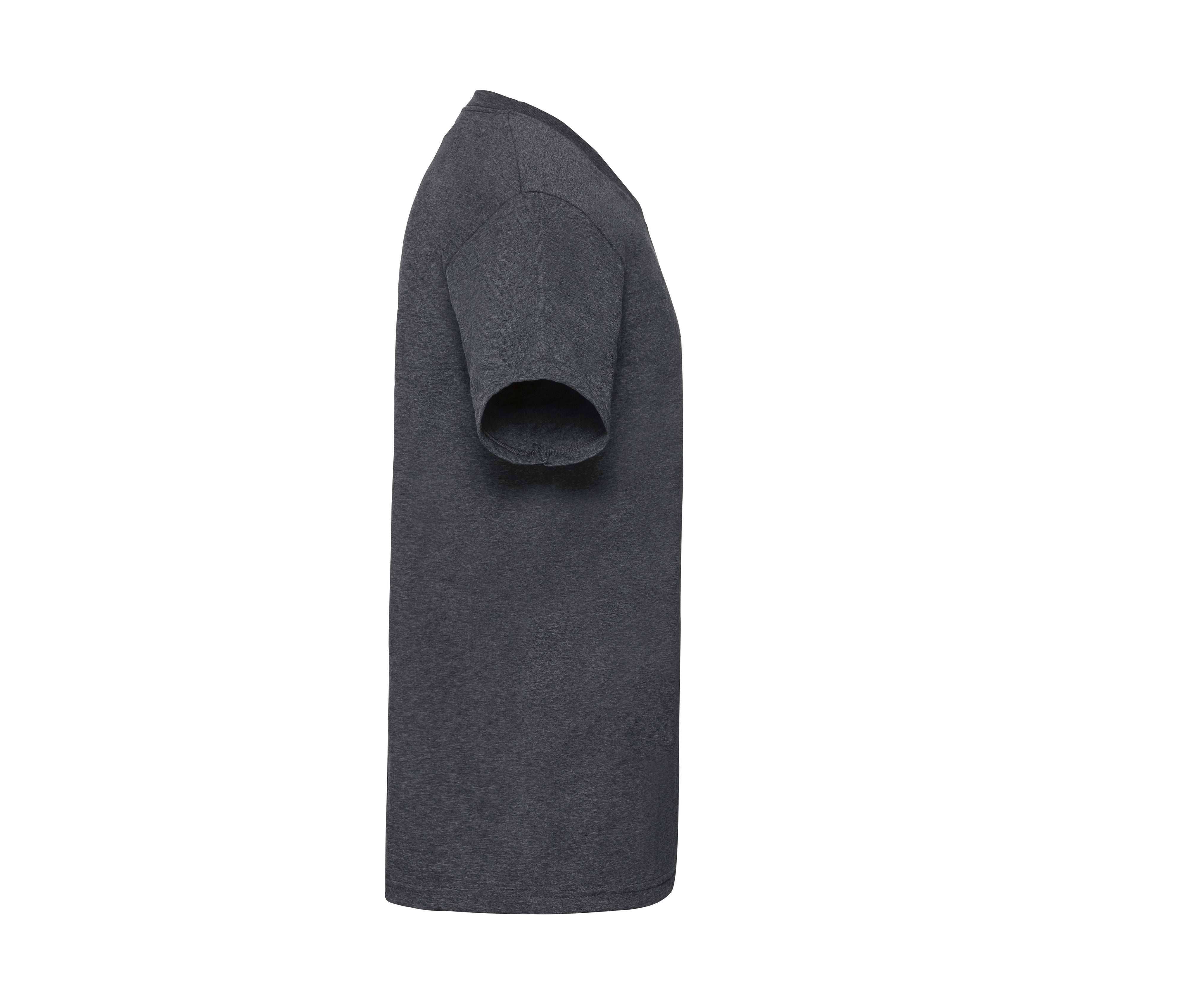 Tee-Shirt Col V - Dark Heather Grey