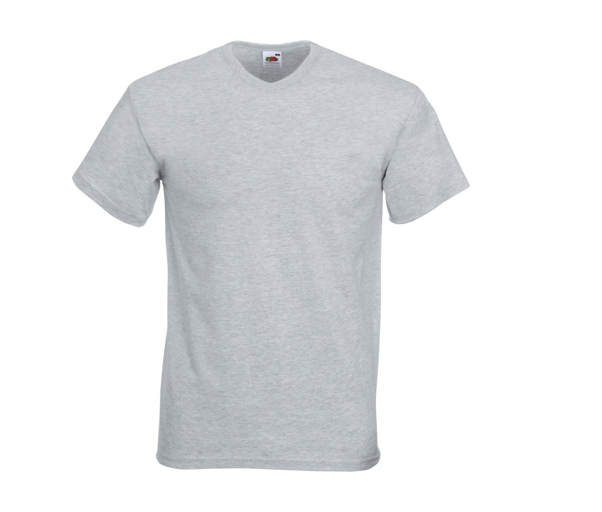 Tee-Shirt Col V - Heather Grey